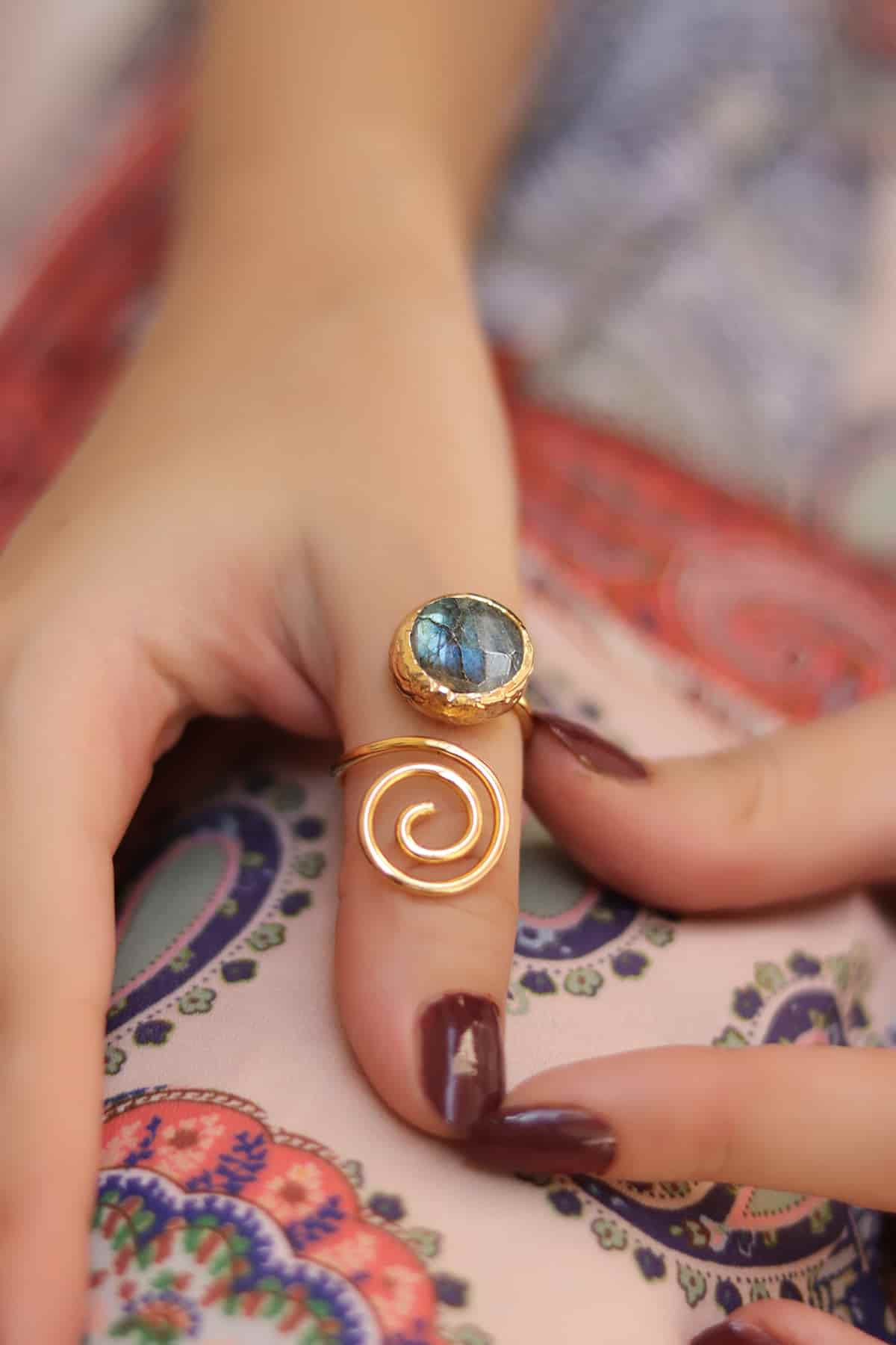 Labradorite Bague
