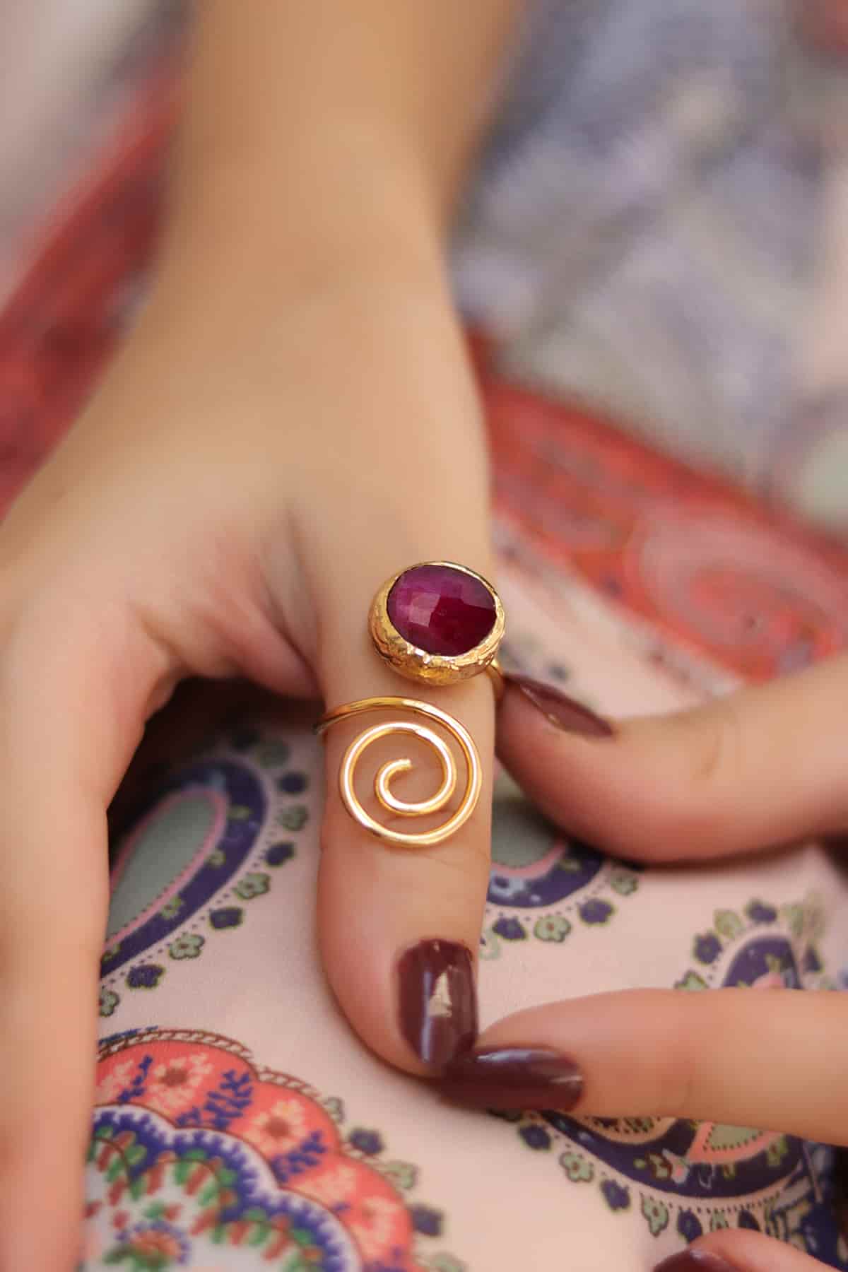 Agate Bague