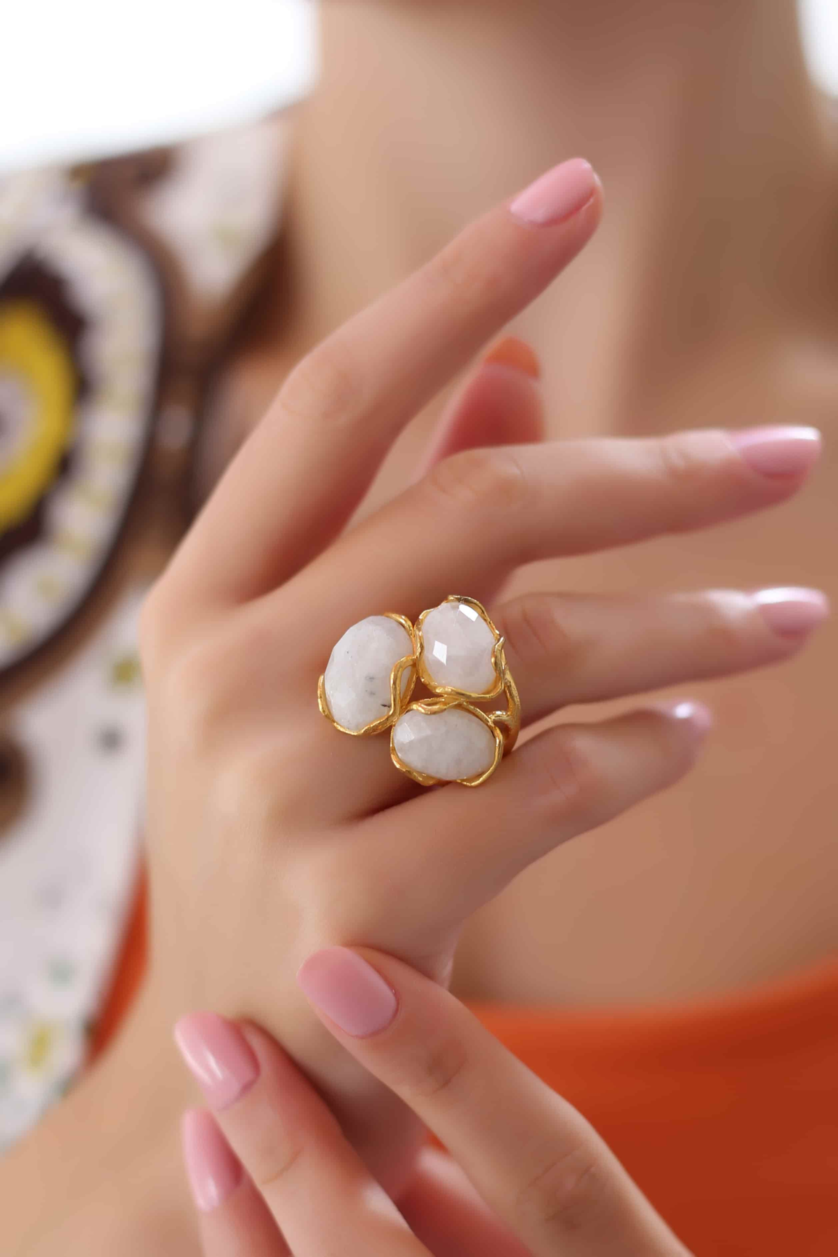 Moon Stone Bague
