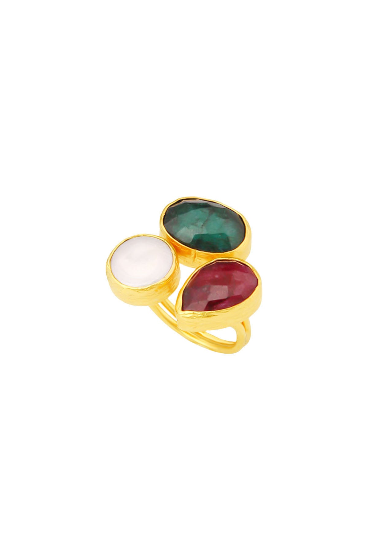 Pearl & Agate Bague