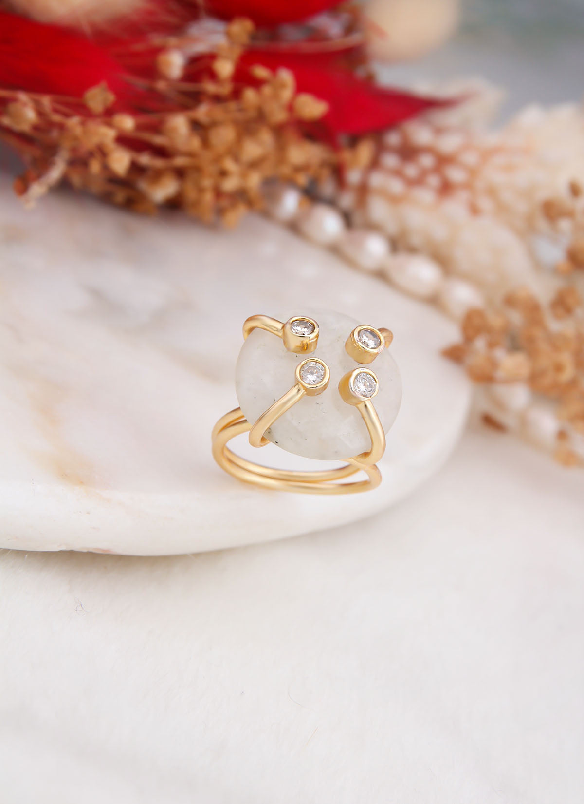 Moonstone Ring