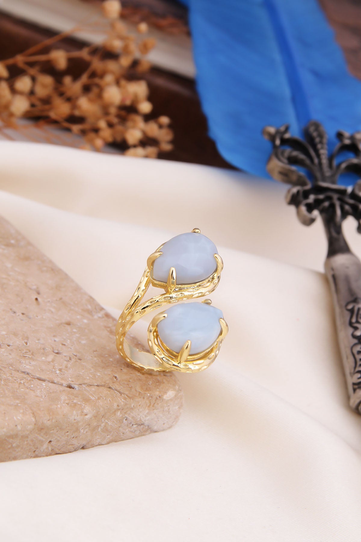 Blue Opal Ring