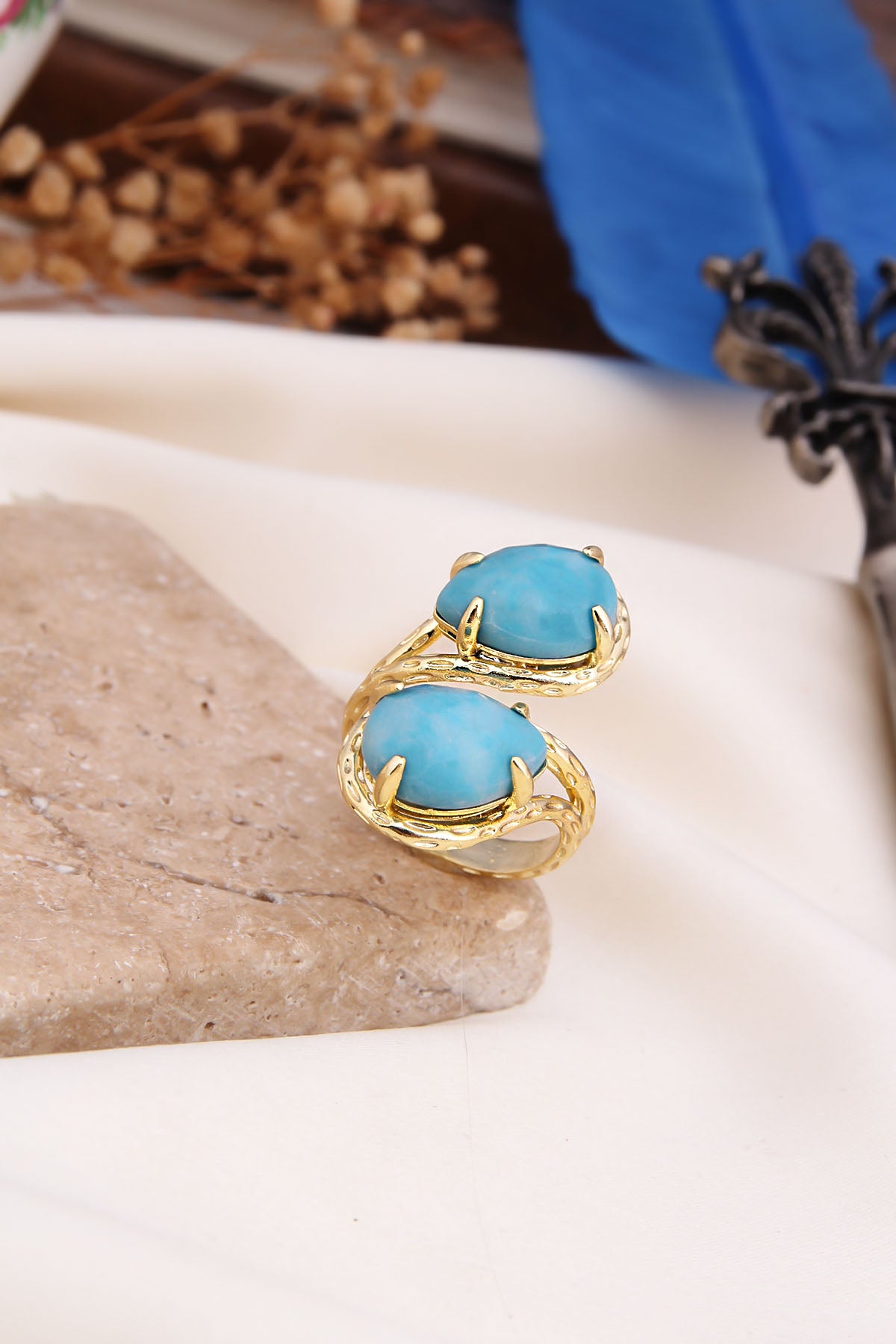 Larimar Ring