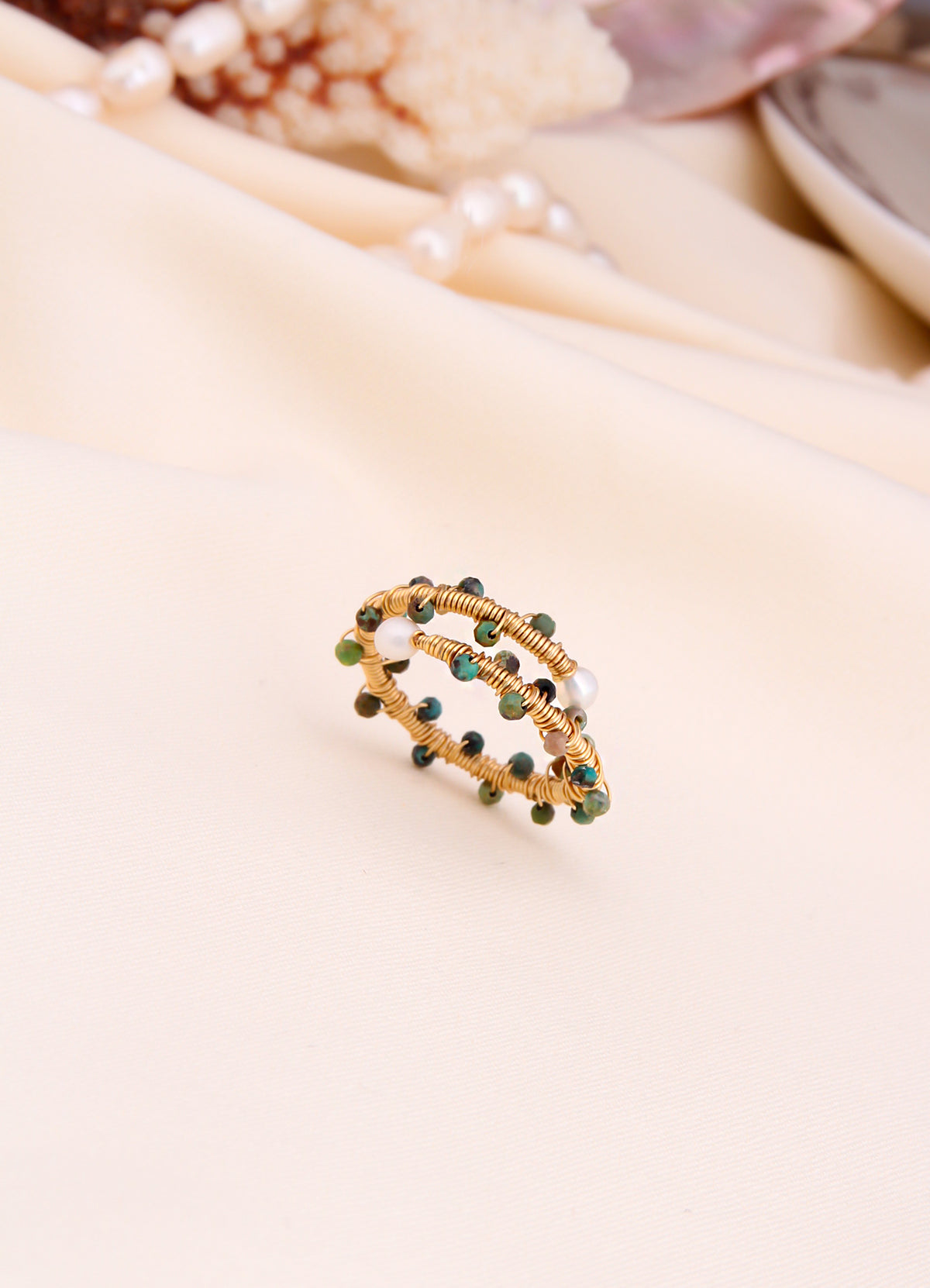 Zircon & Pearl Ring