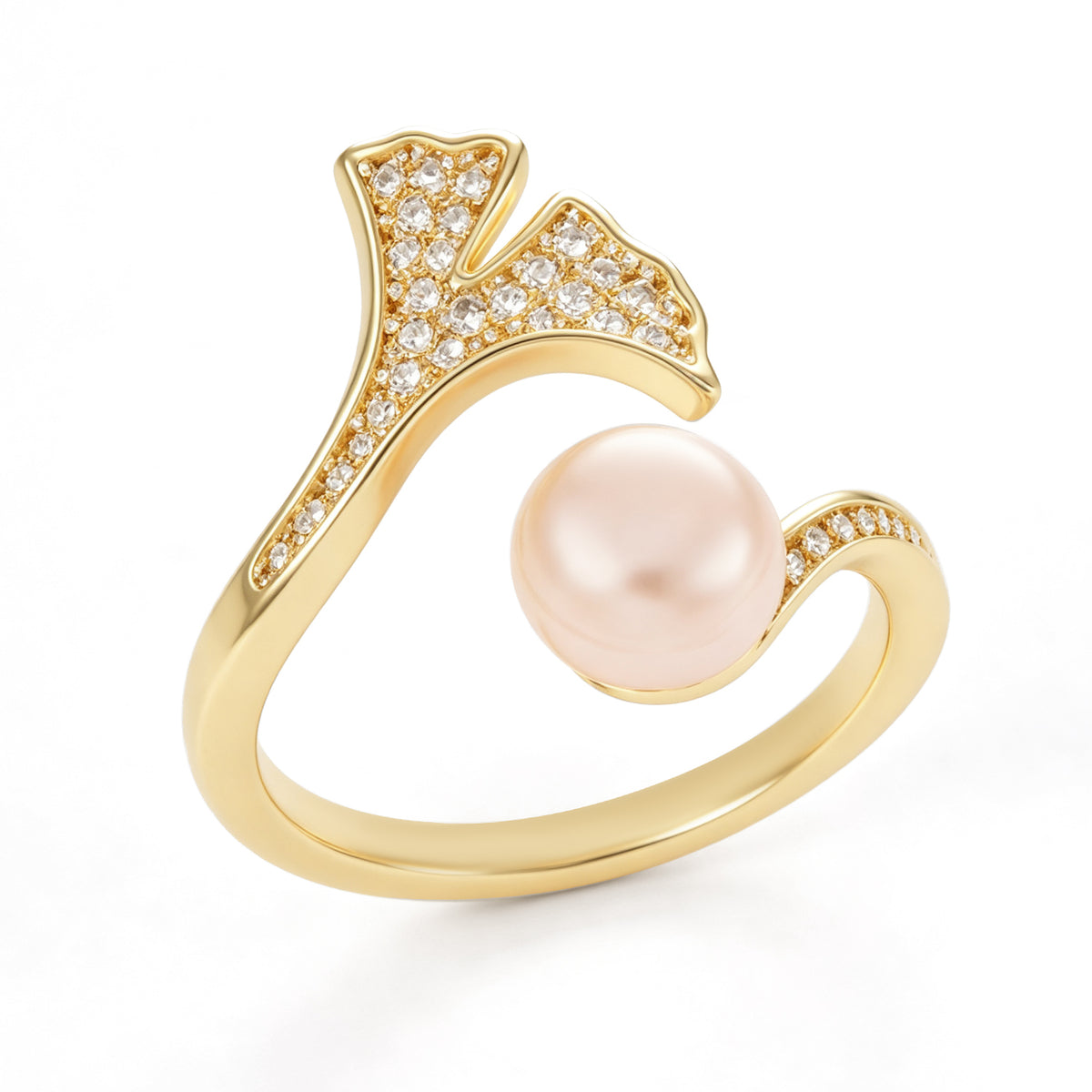 Pearl & Zircon Ring