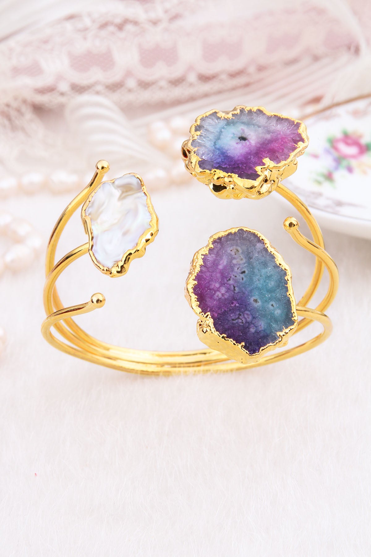 Pearl & Mix Quartz Bracelet