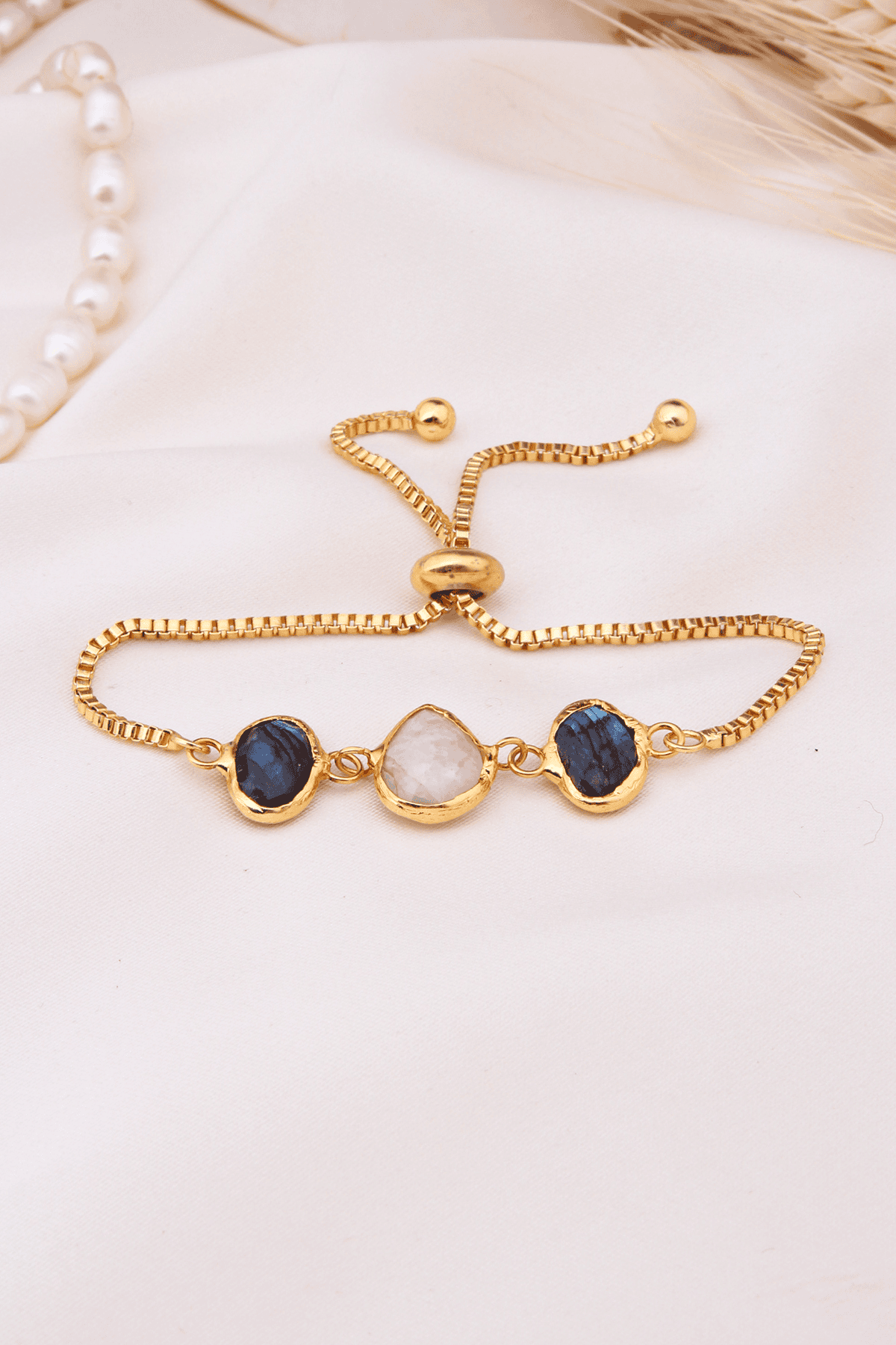 Labradorite & Moonstone Bracelet