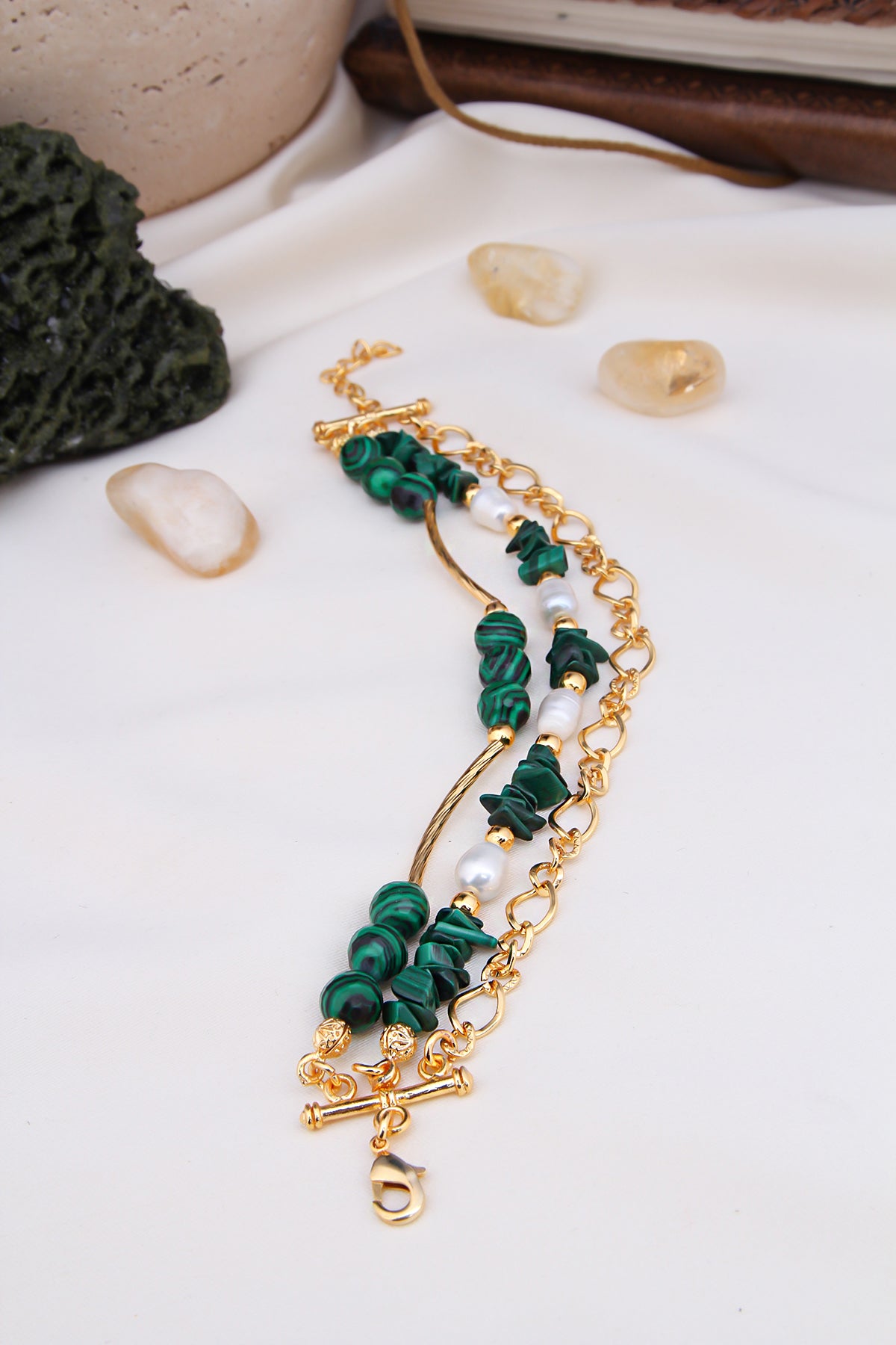 Malahite & Pearl Bracelet
