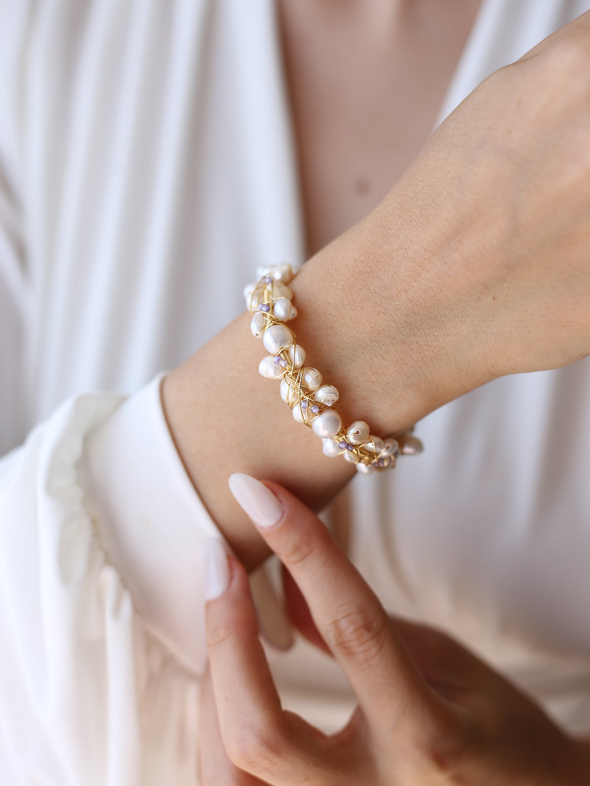 Pearl & Zircon Bracelet