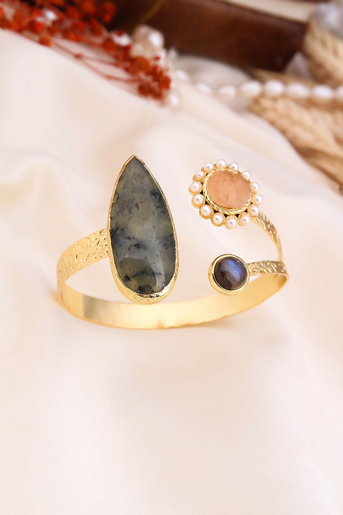 Prehnite & Citrine Bracelets