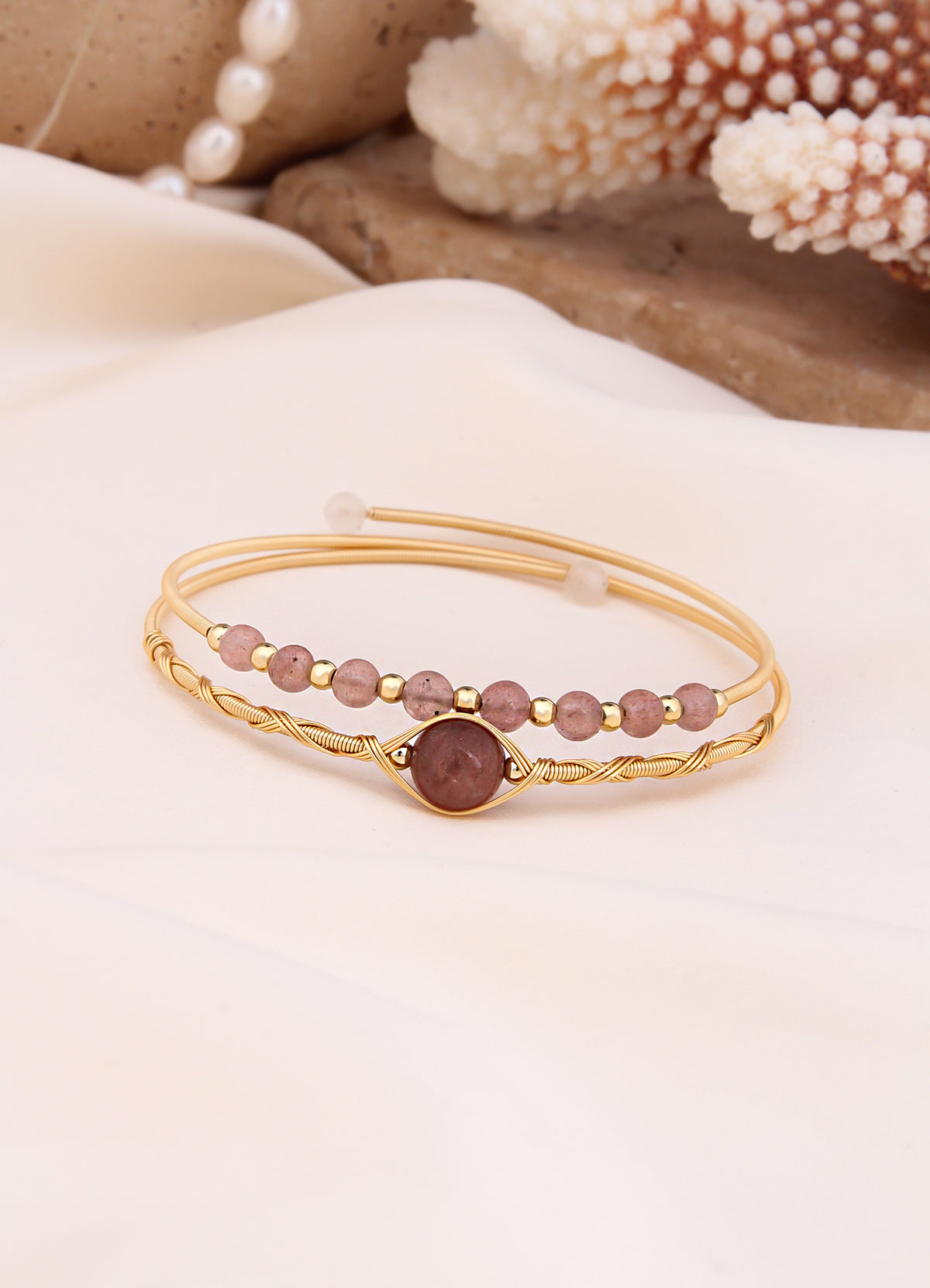 Pink Quartz Bracelet