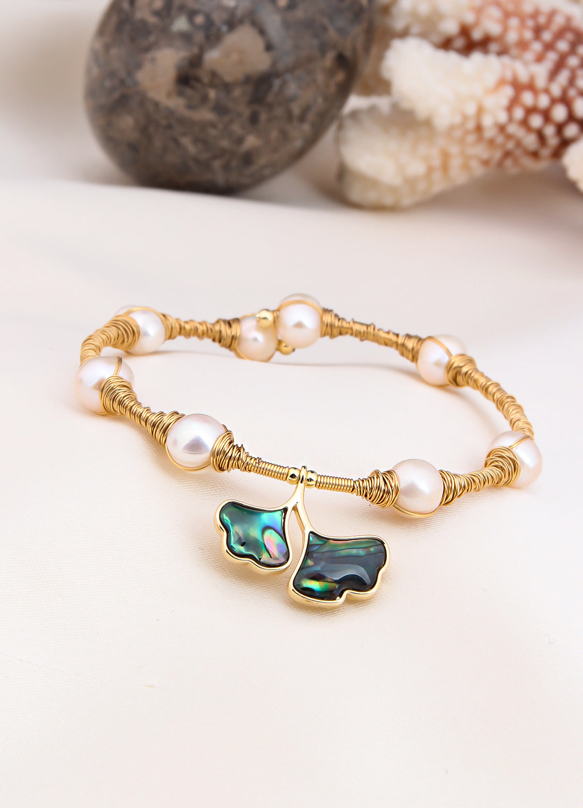 Ocean Nacre & Pearl Bracelet
