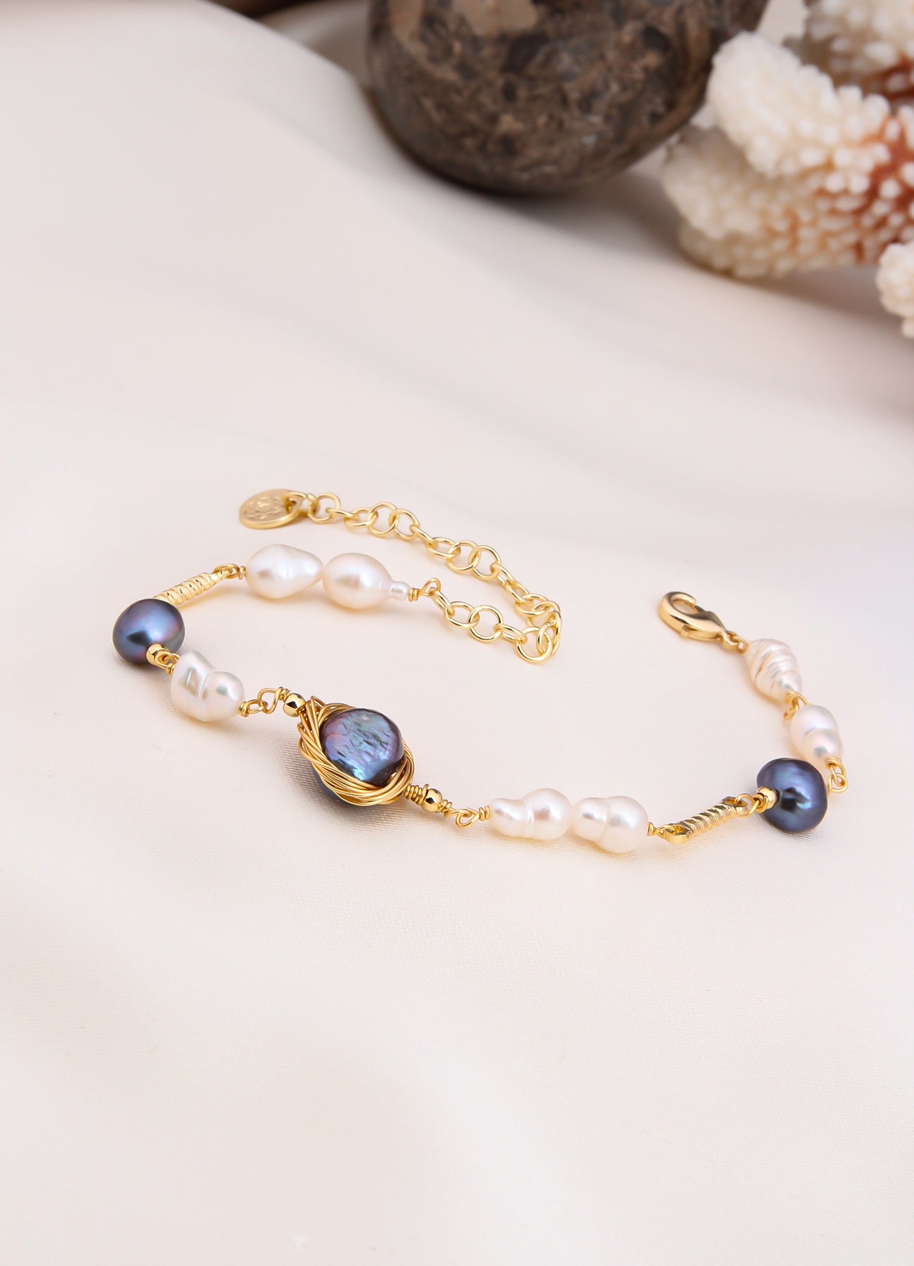 Ocean Nacre & Pearl Bracelet
