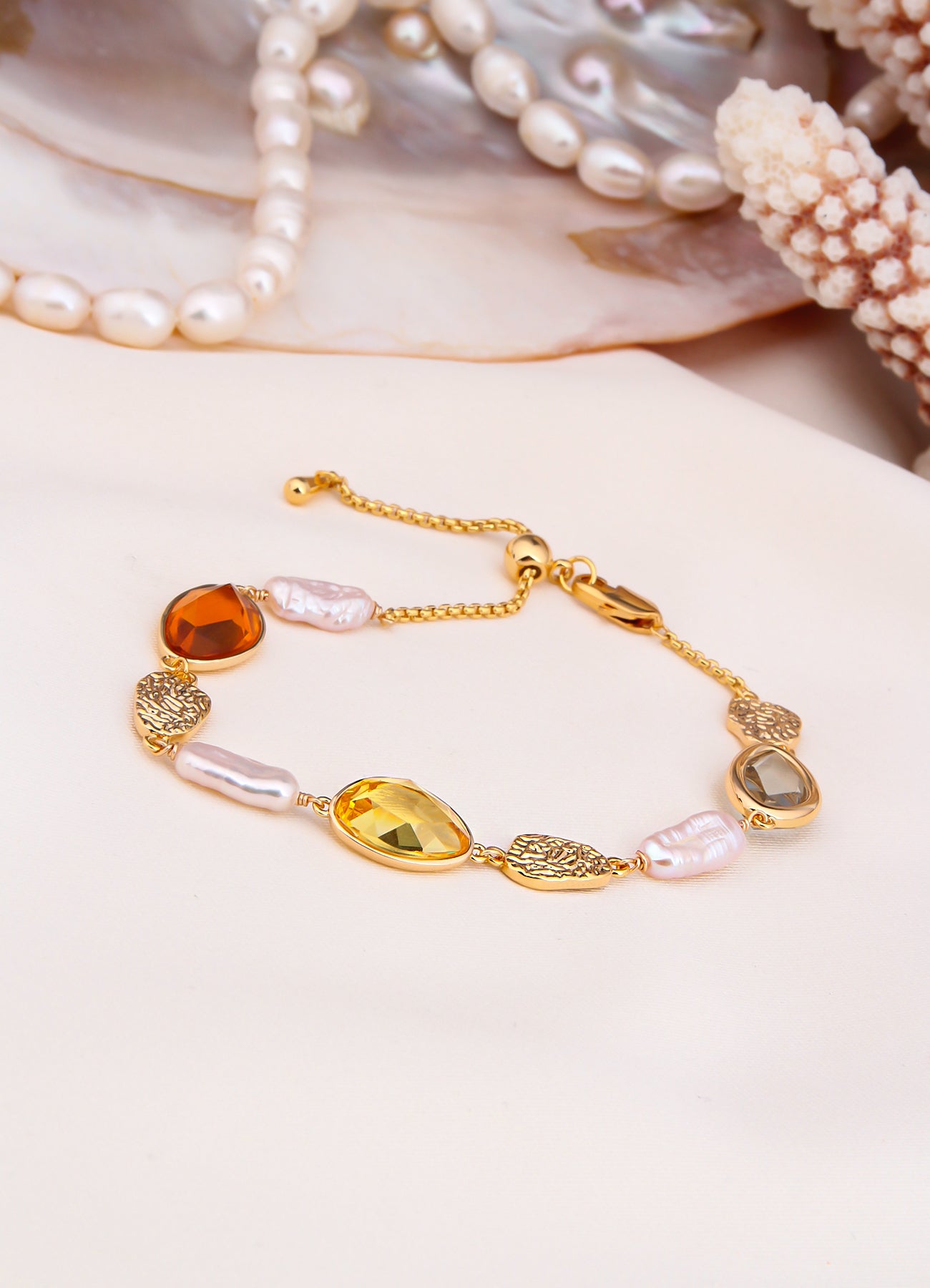 Zircon & Pearl Bracelet