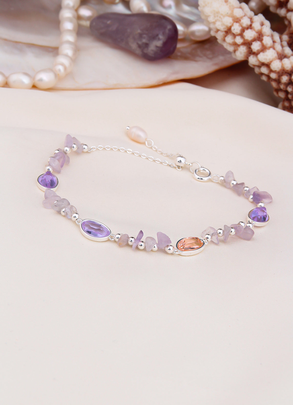 Zircon & Pearl Bracelet