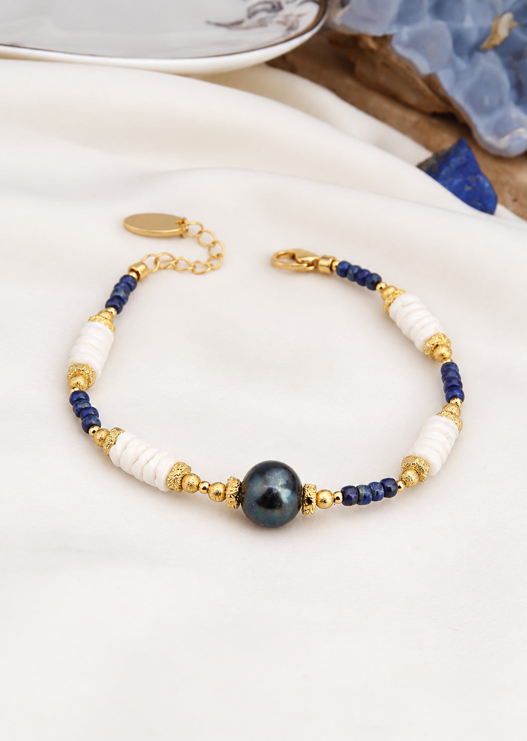 Saphire & Pearl Bracelet