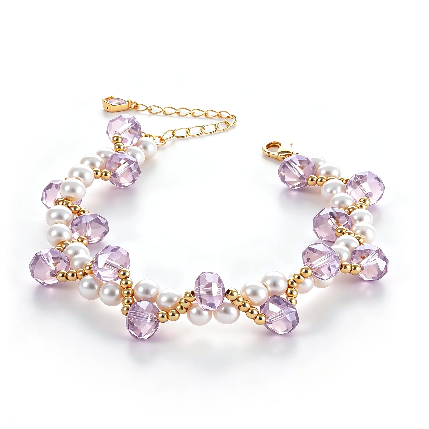 Crystal & Pearl Bracelet