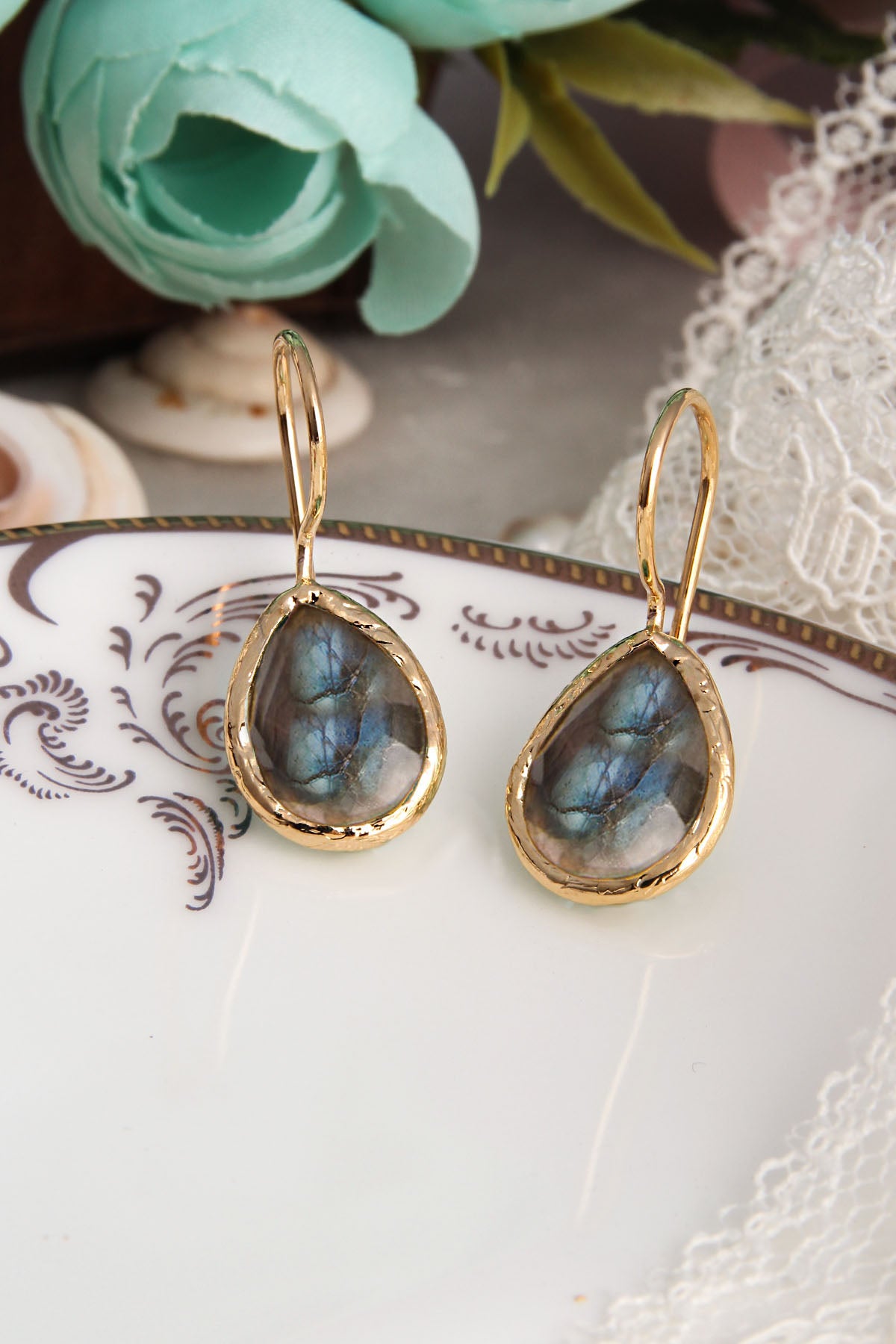 Labradorite Boucles D'oreilles