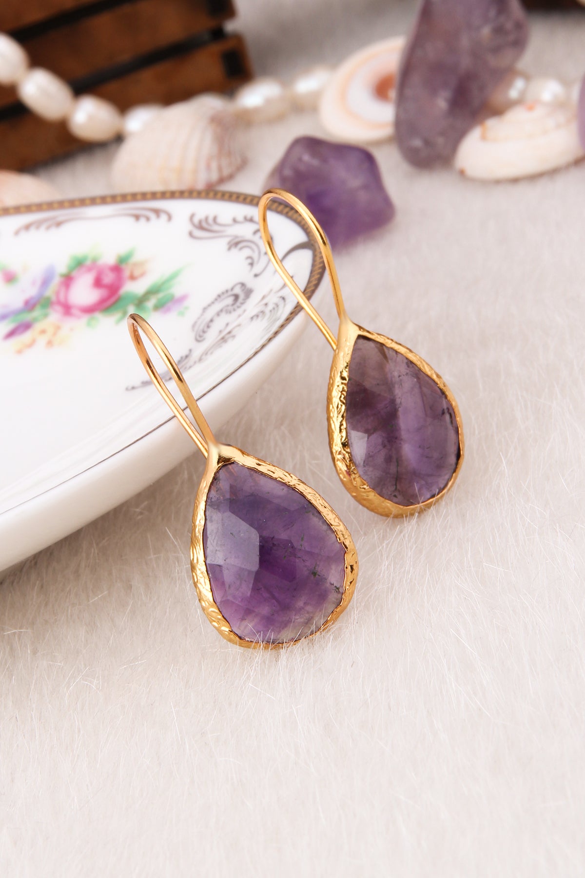 Amethyst Boucles D'oreilles
