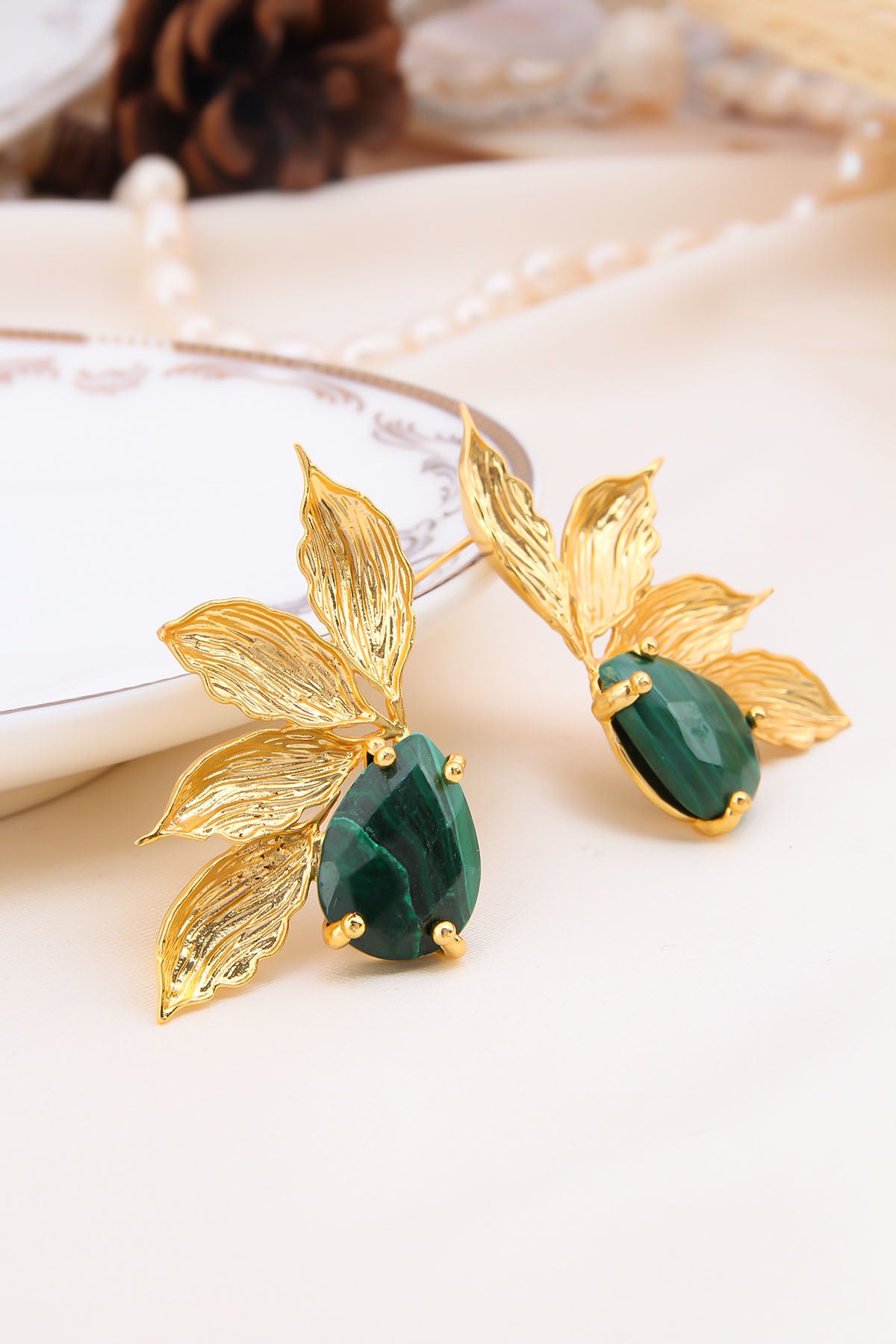 Malahite Earring