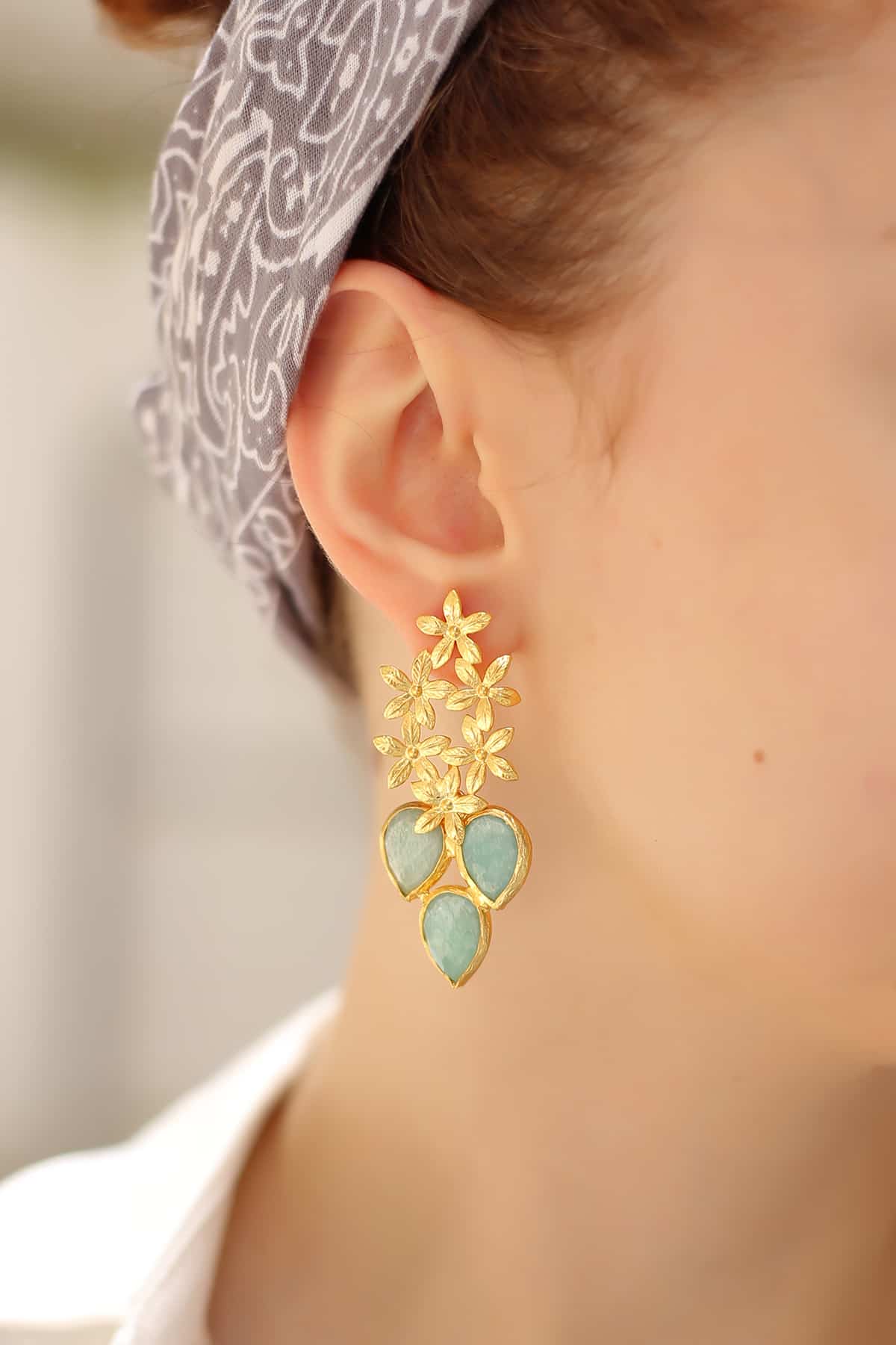 Amazonite Earring