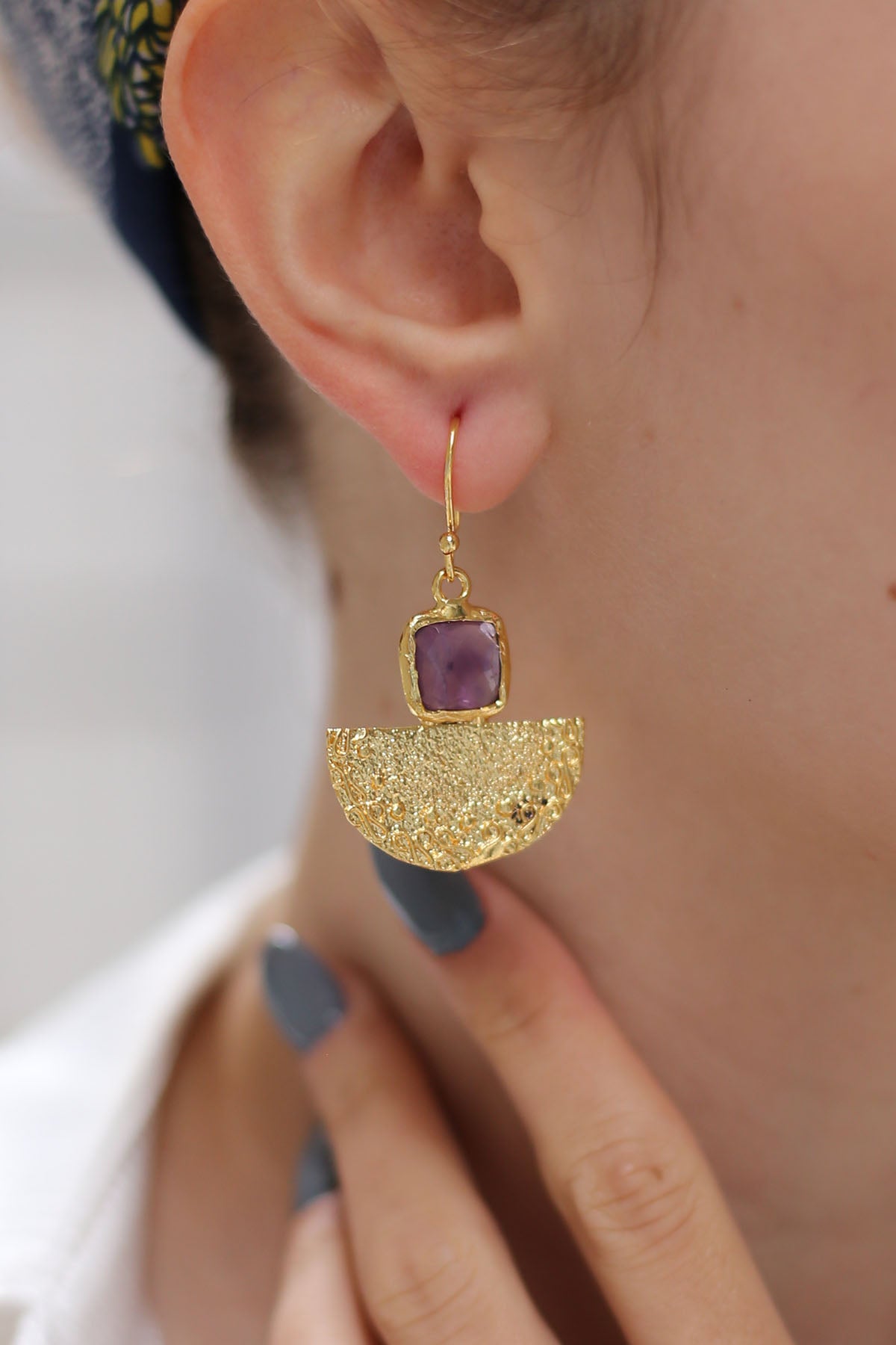 Amethyst Earring