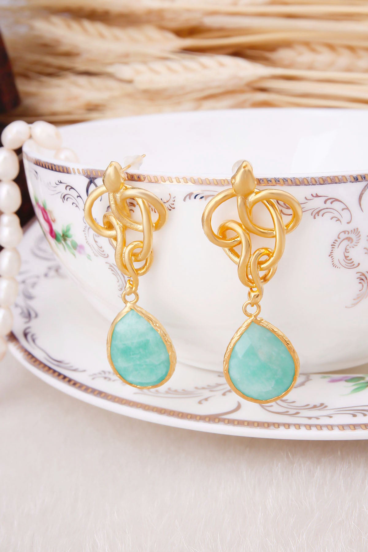 Amazonite Earring
