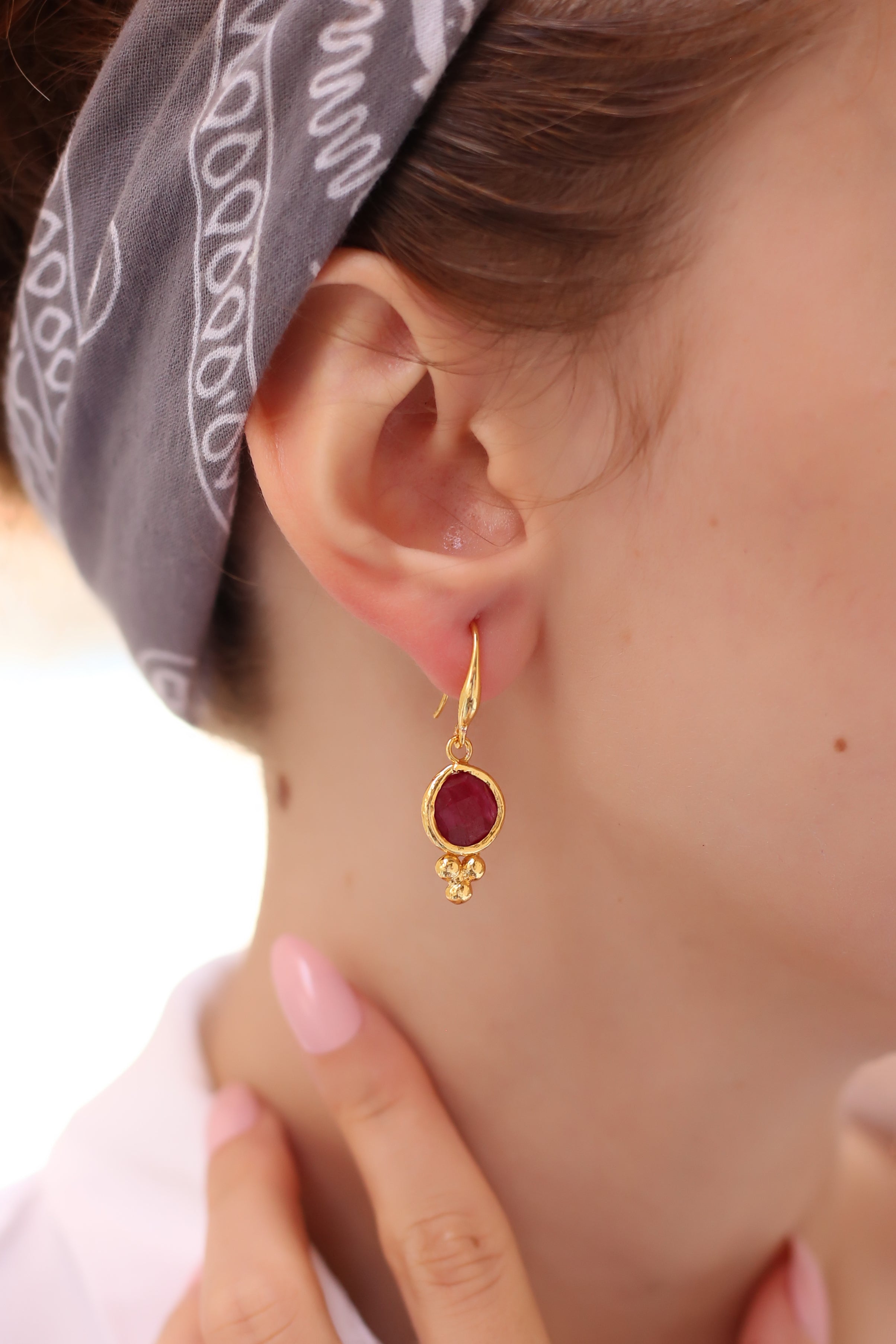 Agate Earring