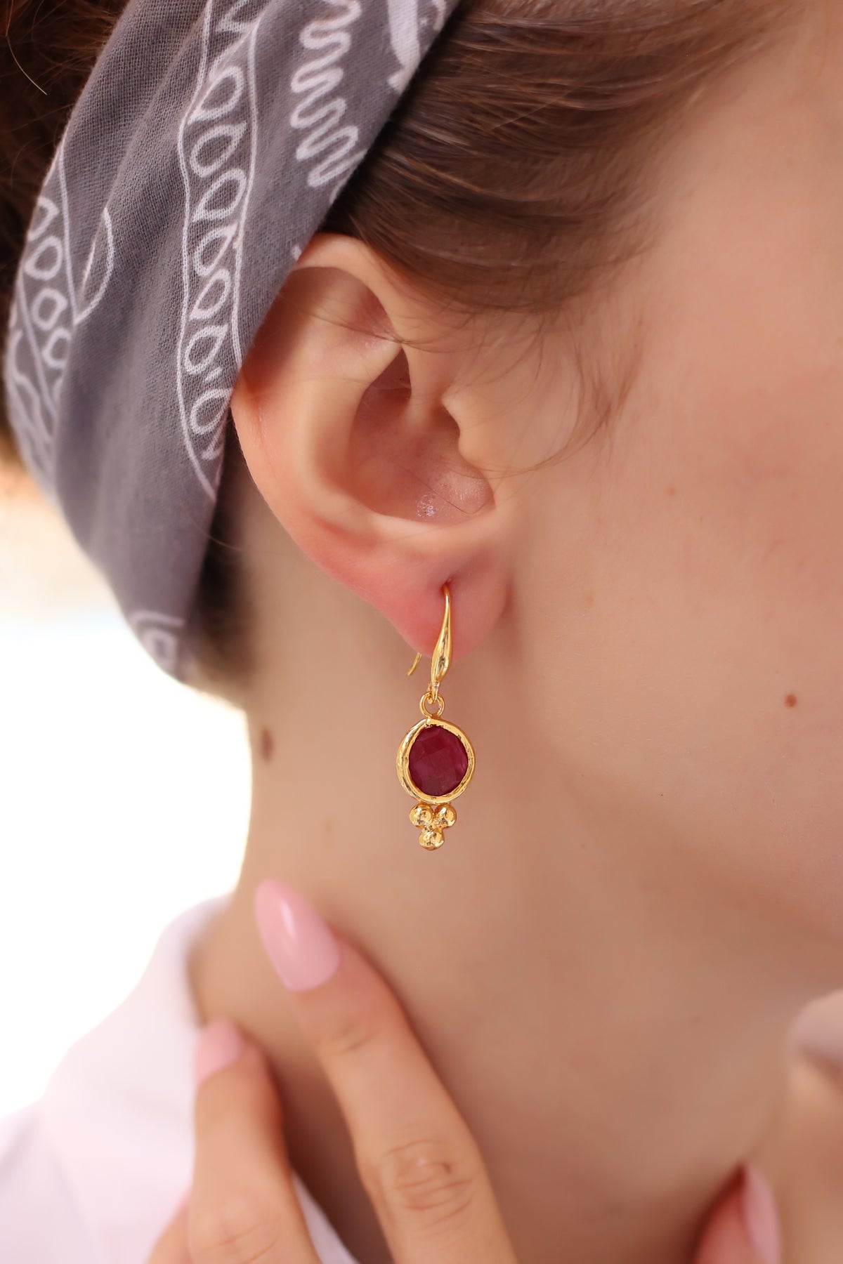 Agate Earring