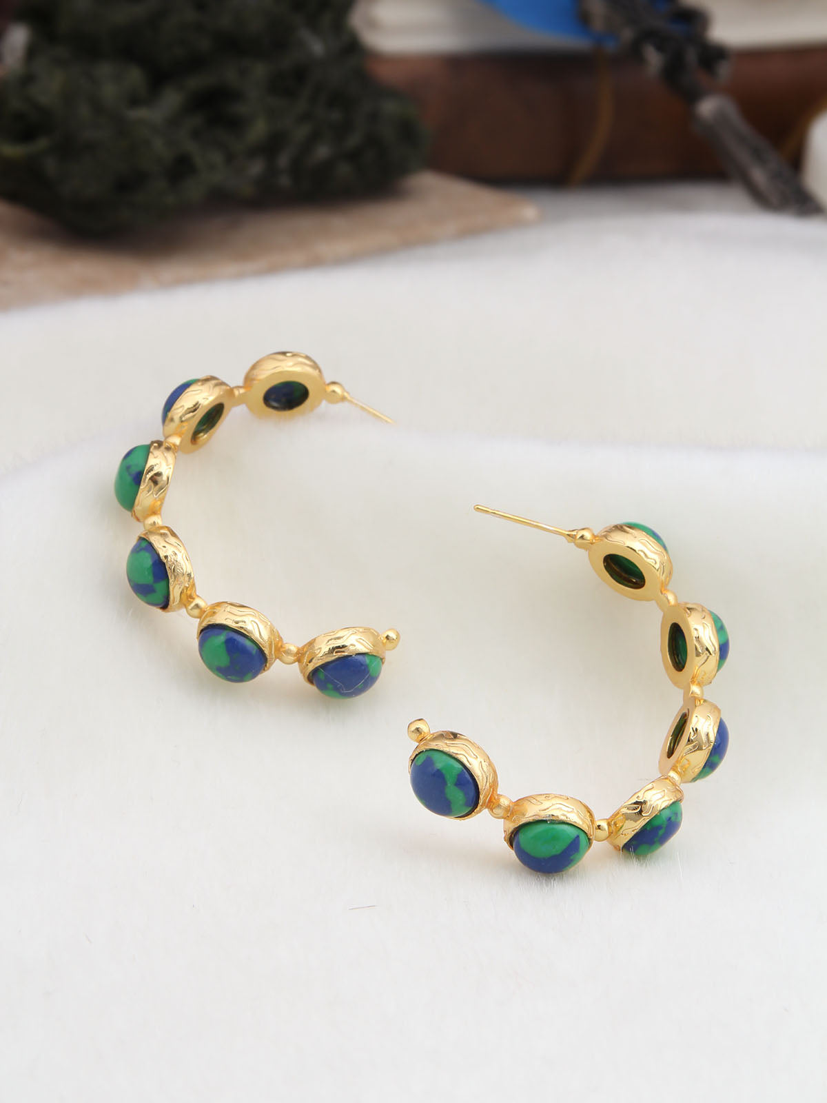 Azurite Earring