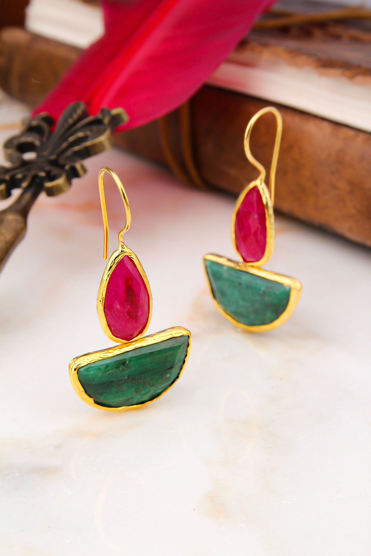 Agate Earring