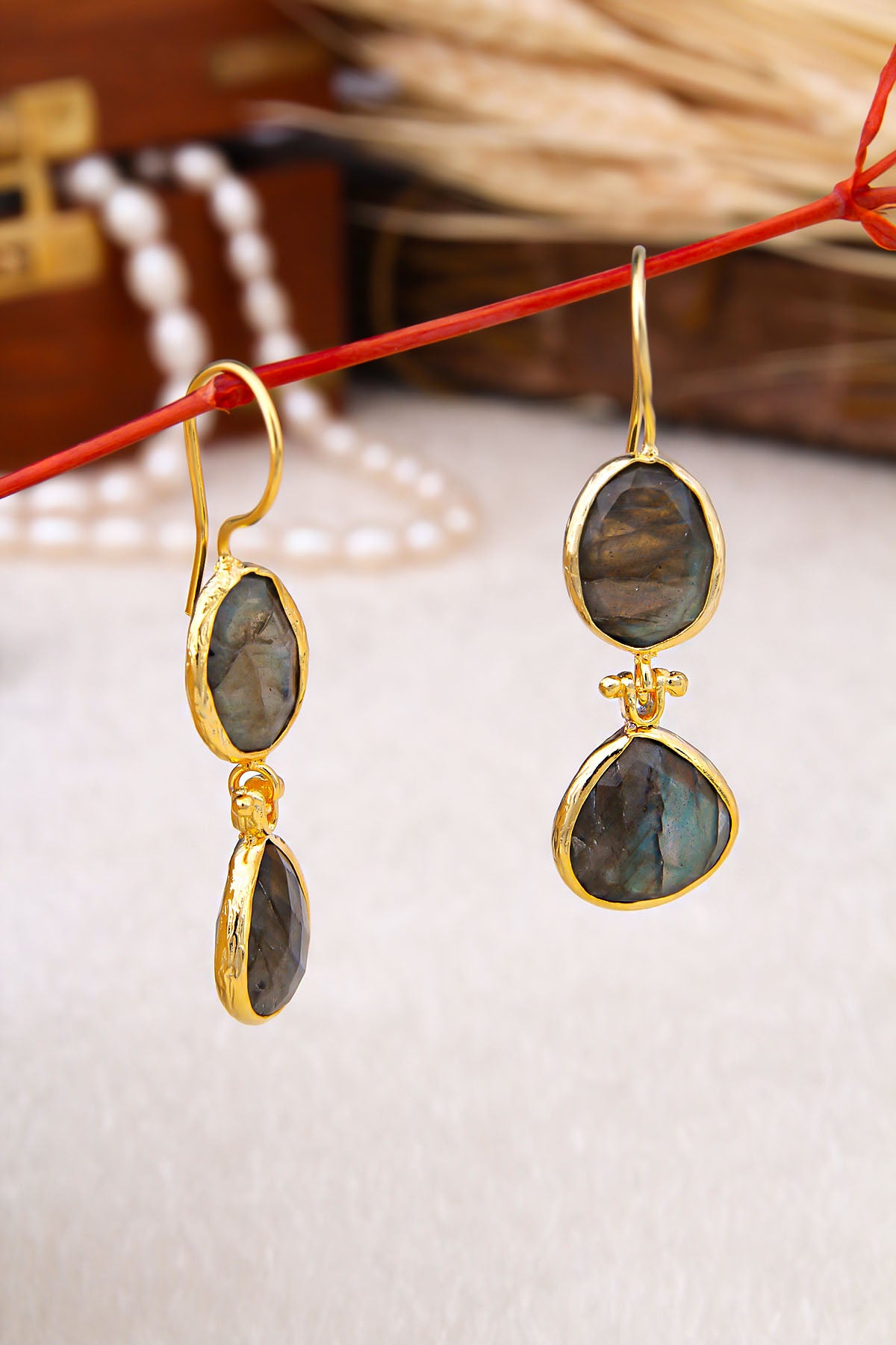 Labradorite Earring