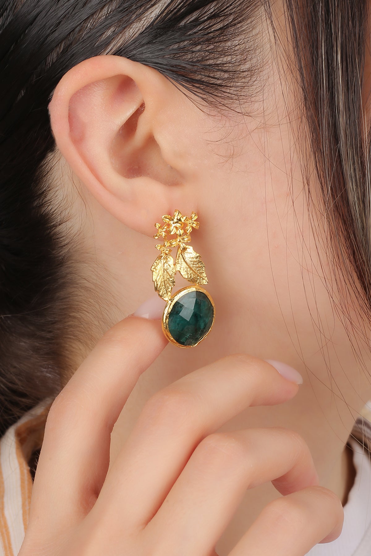 Agate Boucles d'oreilles