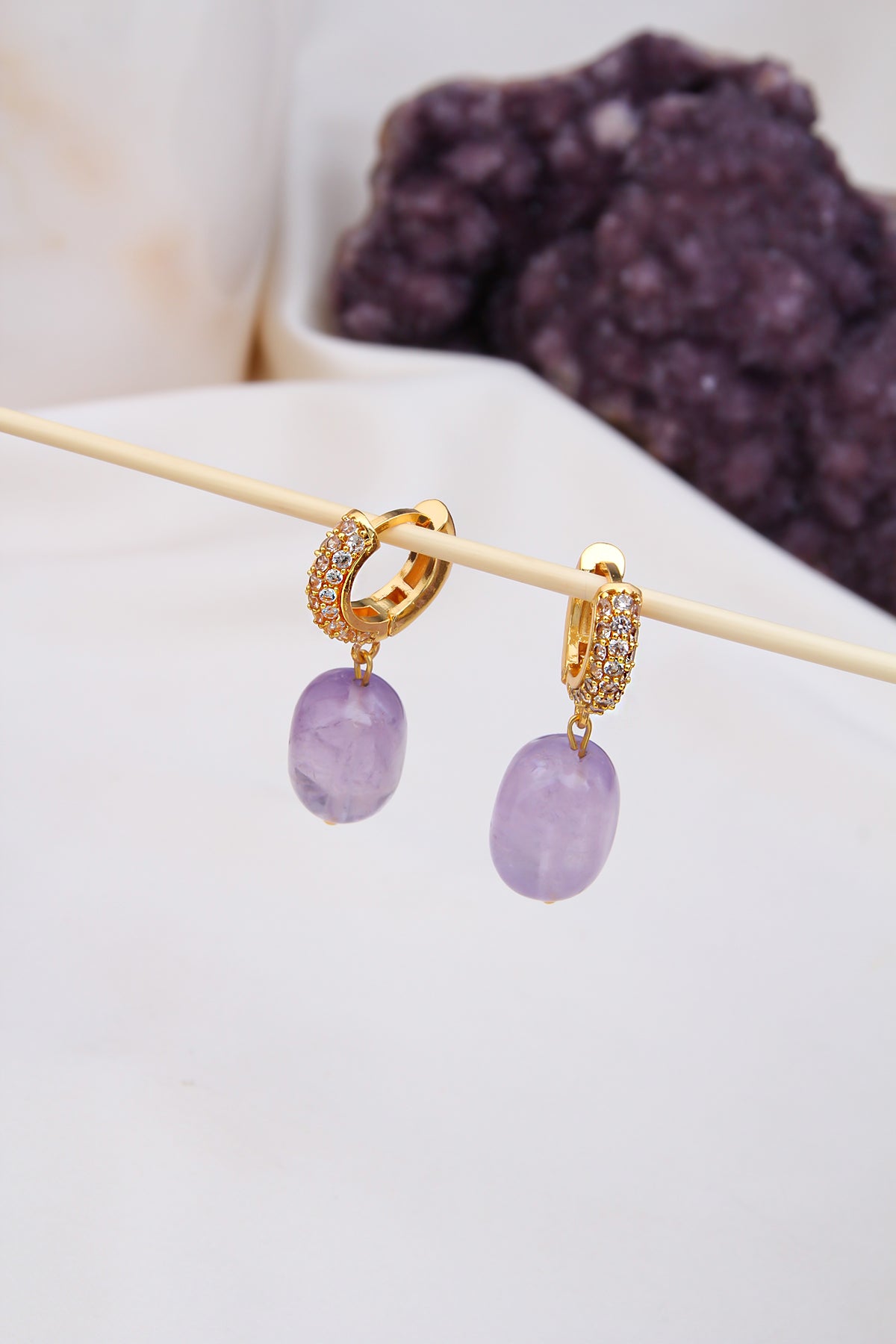 Amethyst Boucles d'oreilles