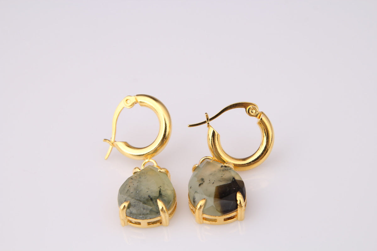 Prehnite Boucles d'oreilles