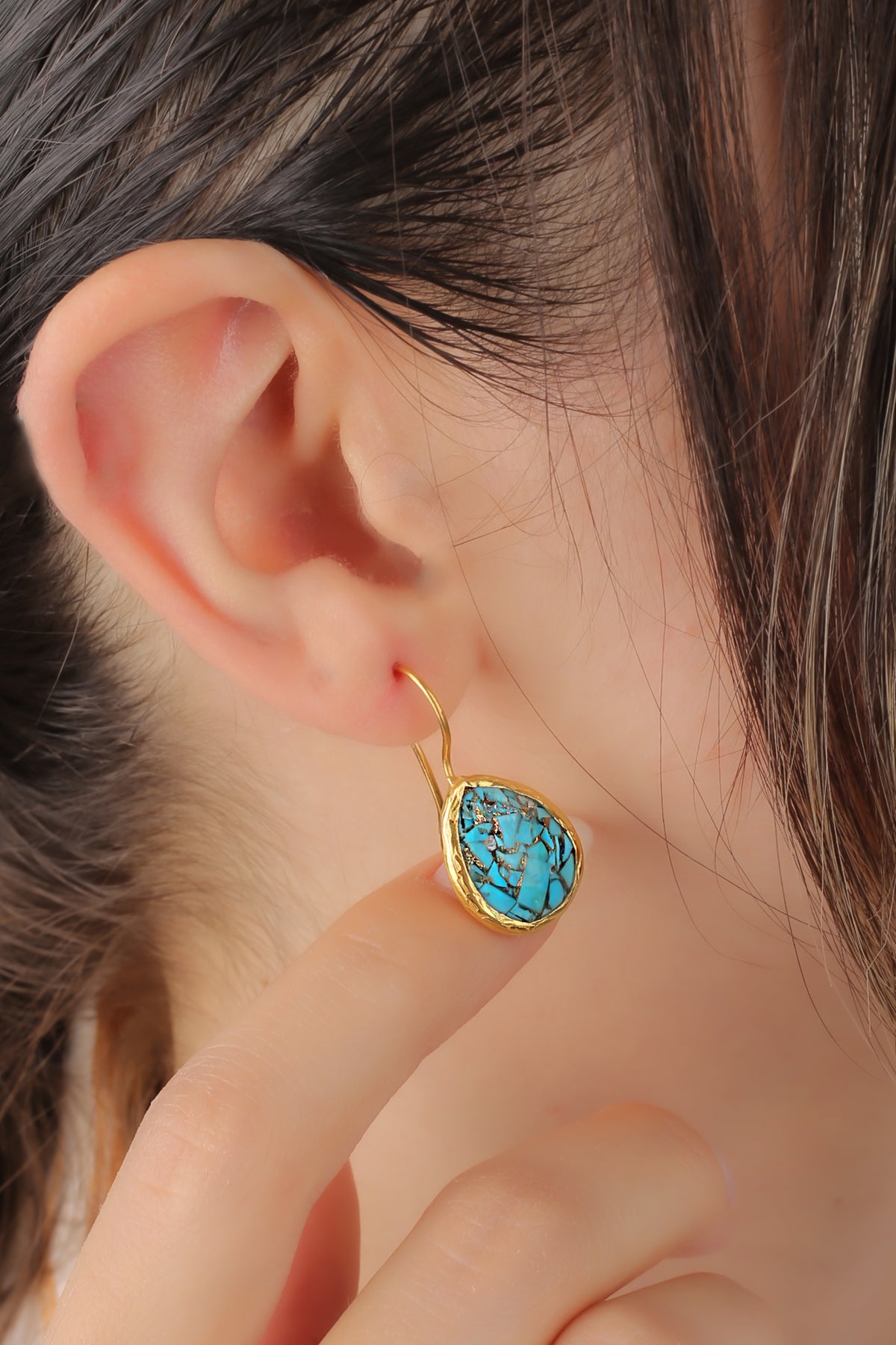 Turquoise Boucles d'oreilles