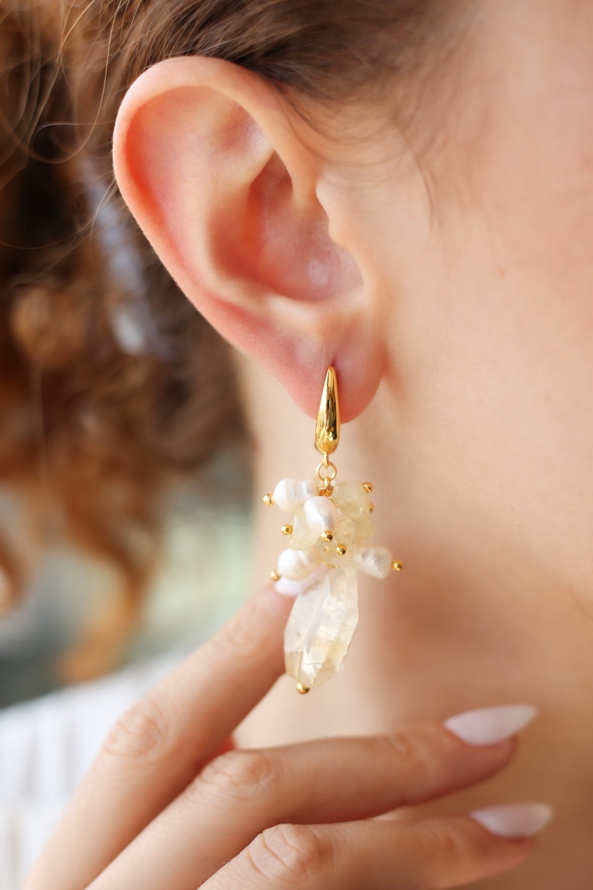 Citrine Boucles d'oreilles