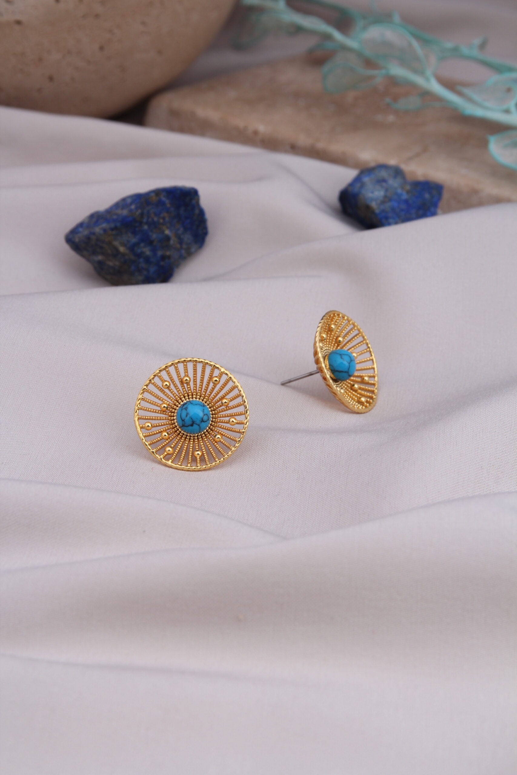 Turquoise Boucles d'oreilles