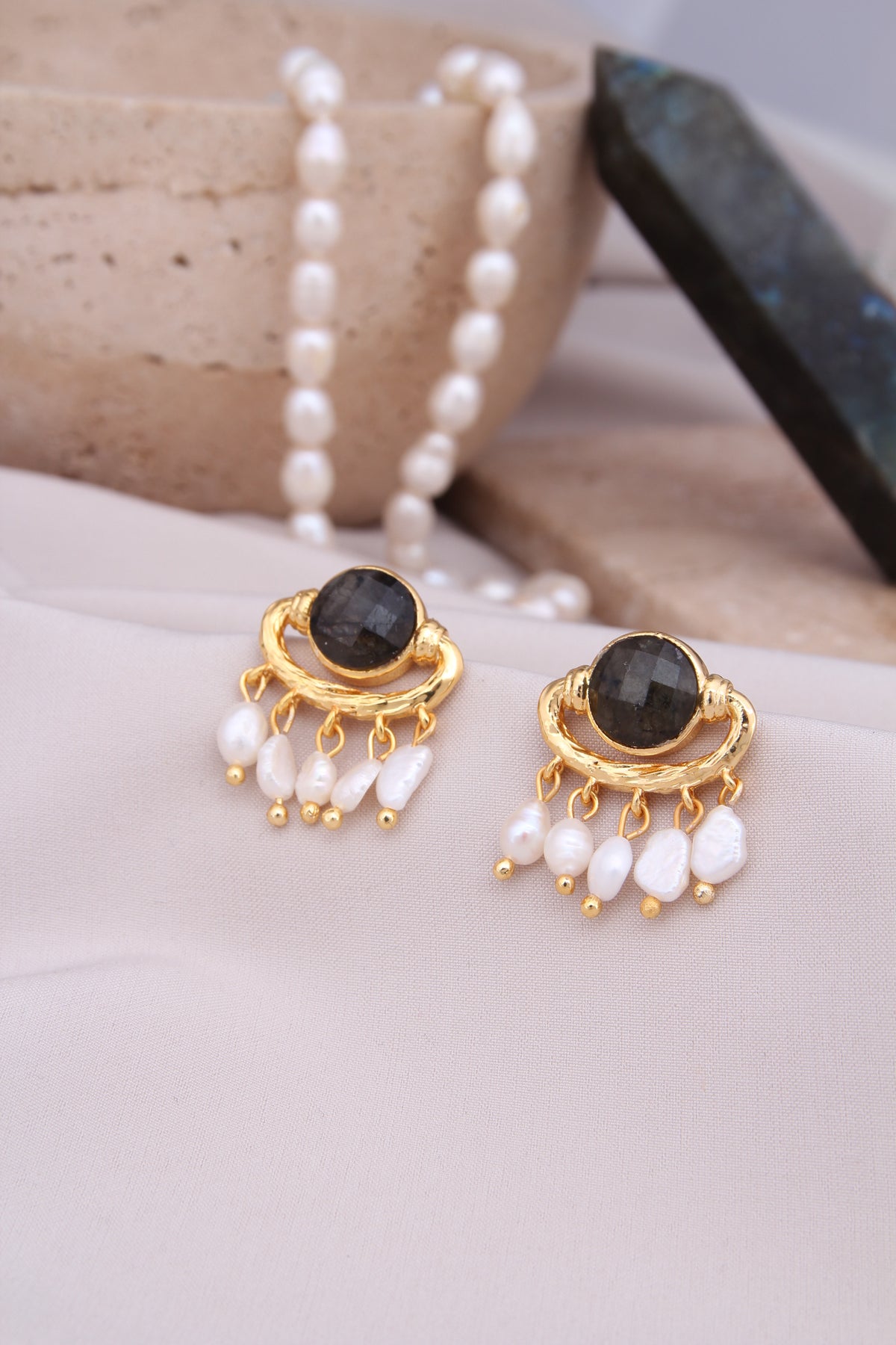 Labradorite  Boucles d'oreilles