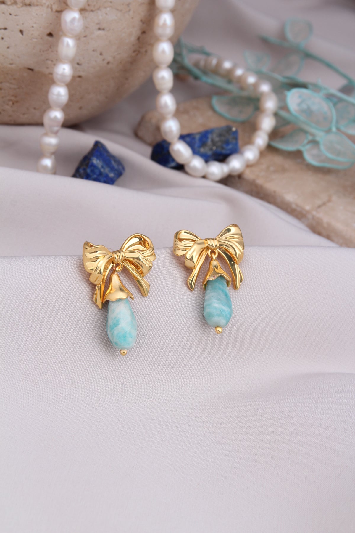 Amazonite  Boucles d'oreilles
