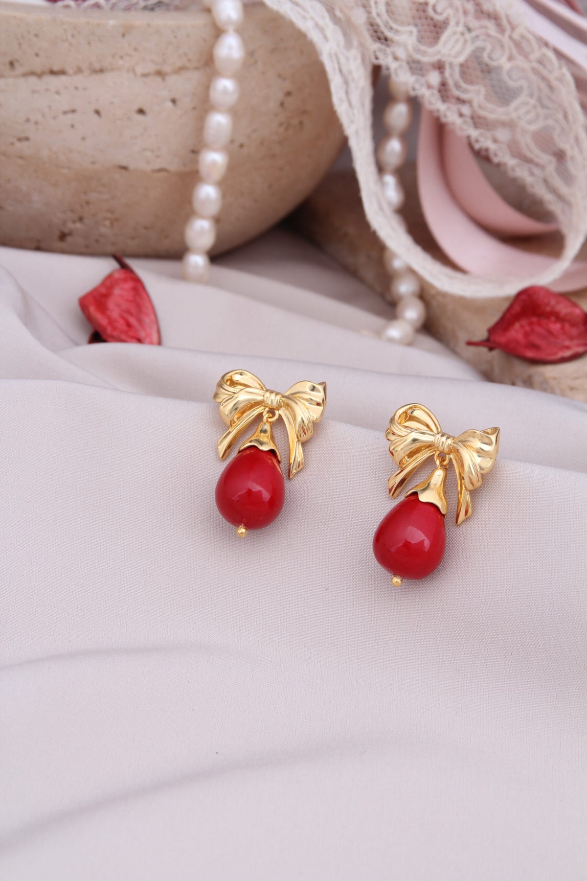 Coral Boucles d'oreilles