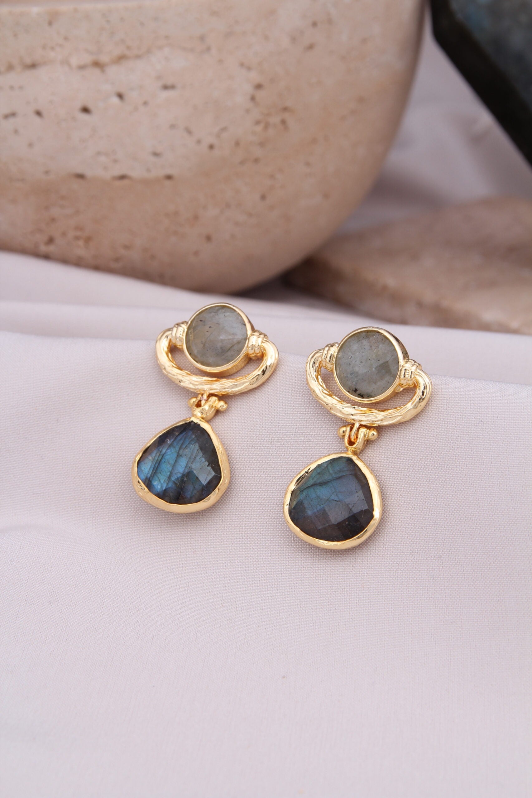 Labradorite Boucles d'oreilles