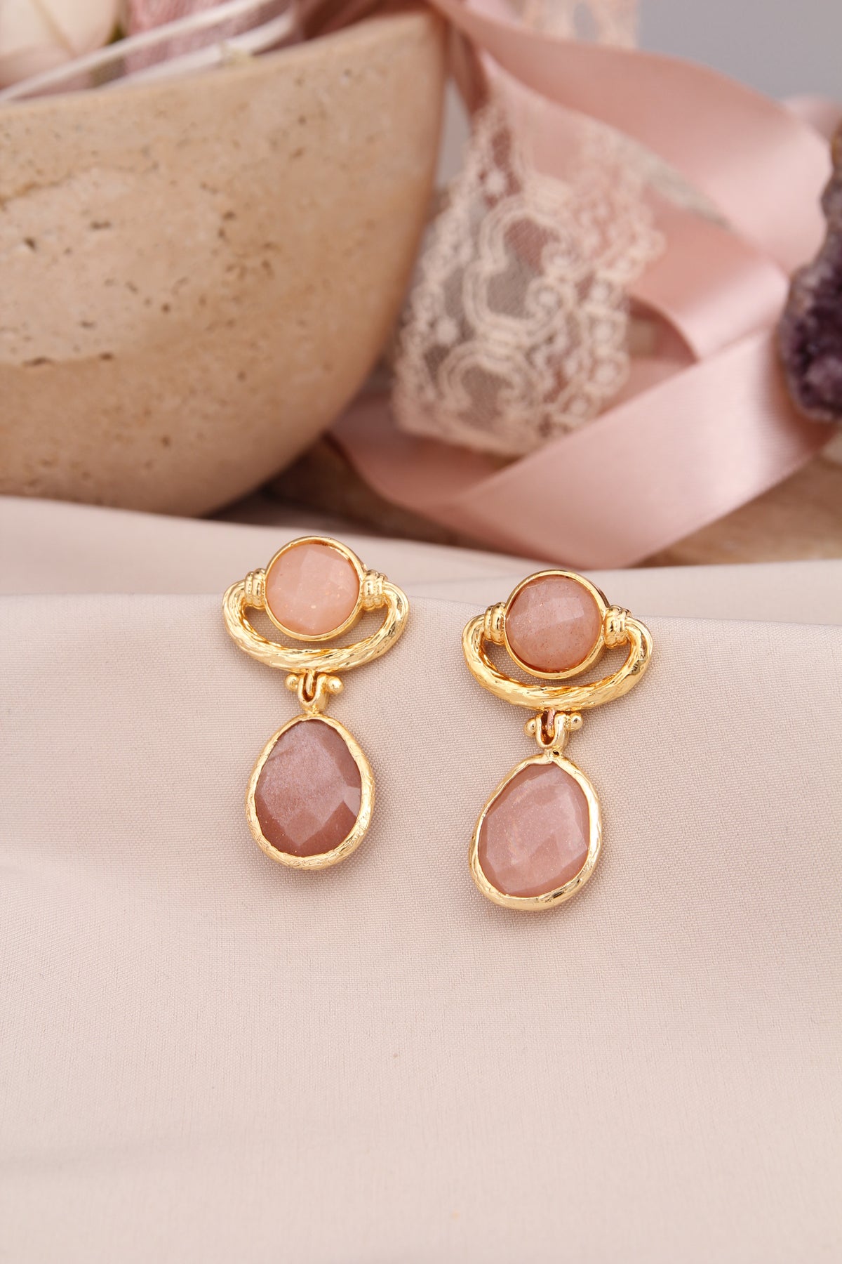 Sunstone Earrings