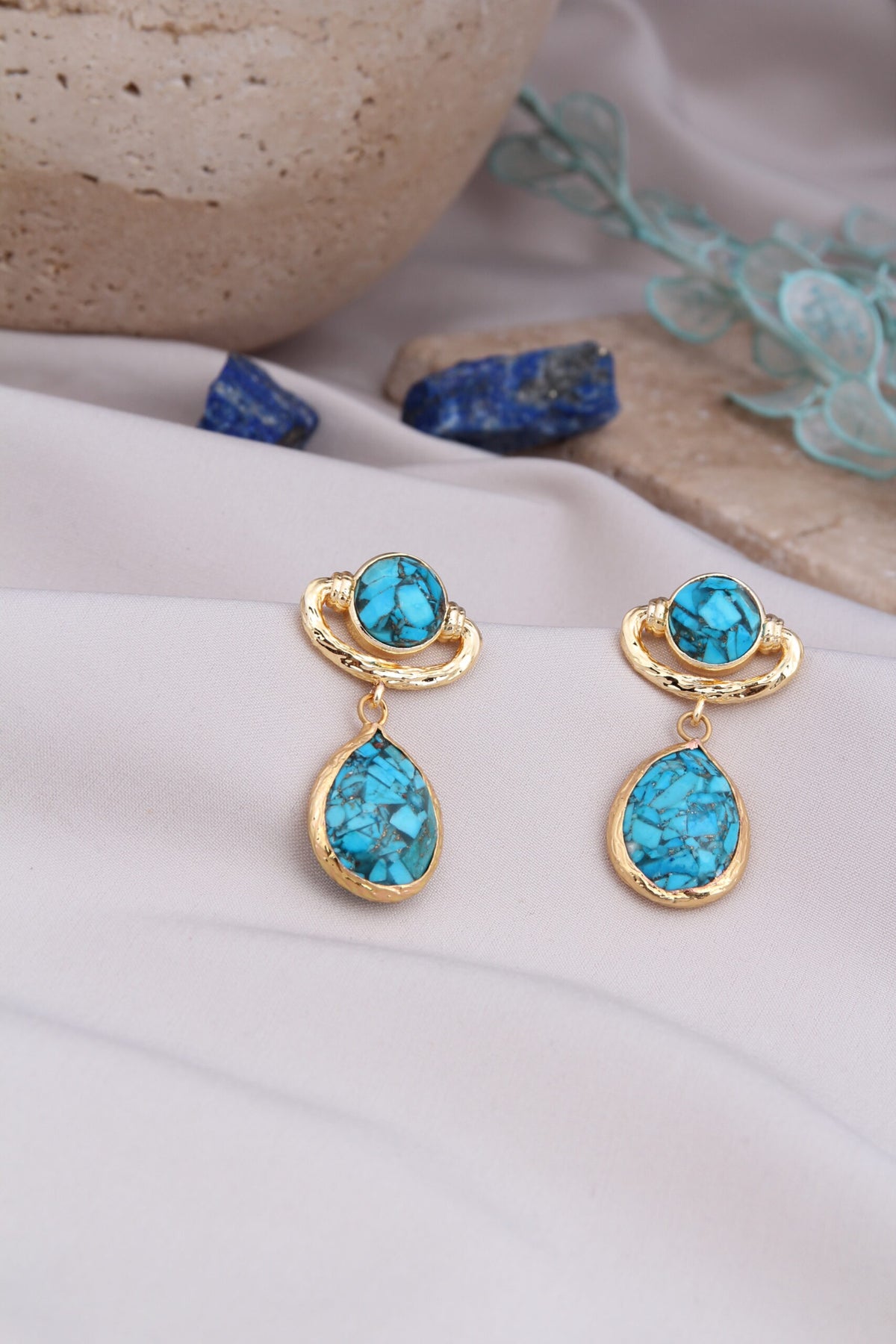 Turquoise Boucles d'oreilles