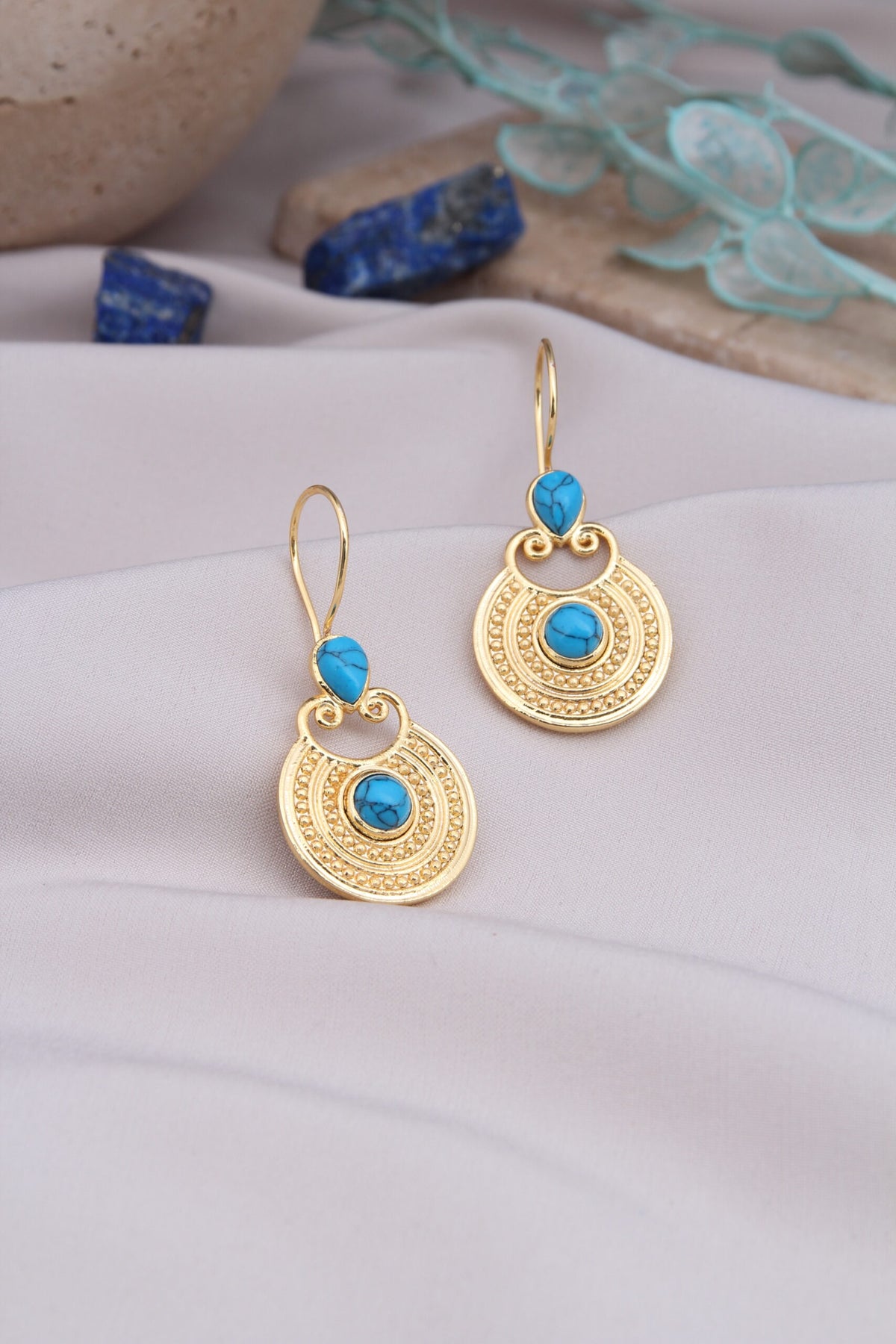 Turquoise Boucles d'oreilles
