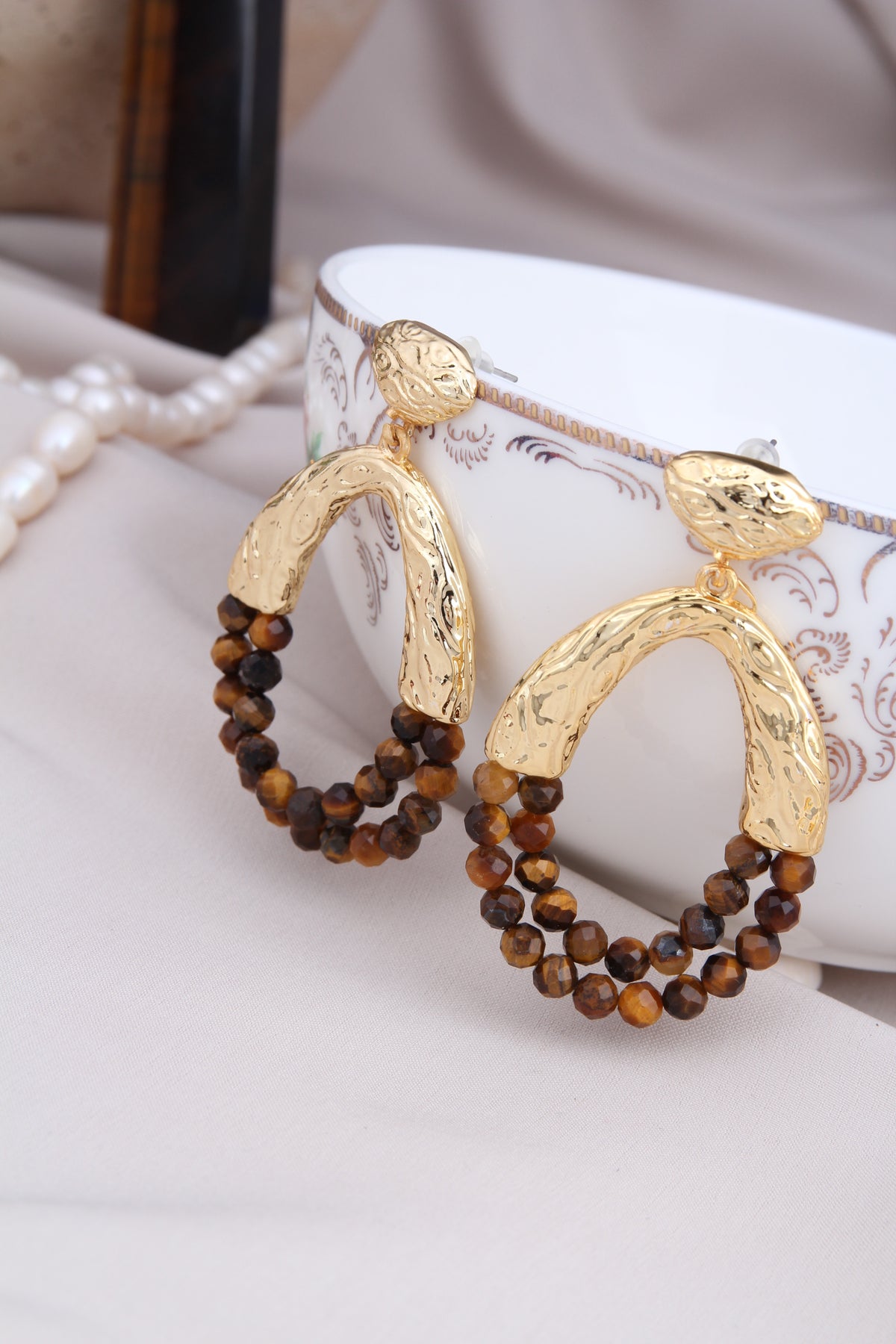 Tiger Eyes  Boucles d'oreilles