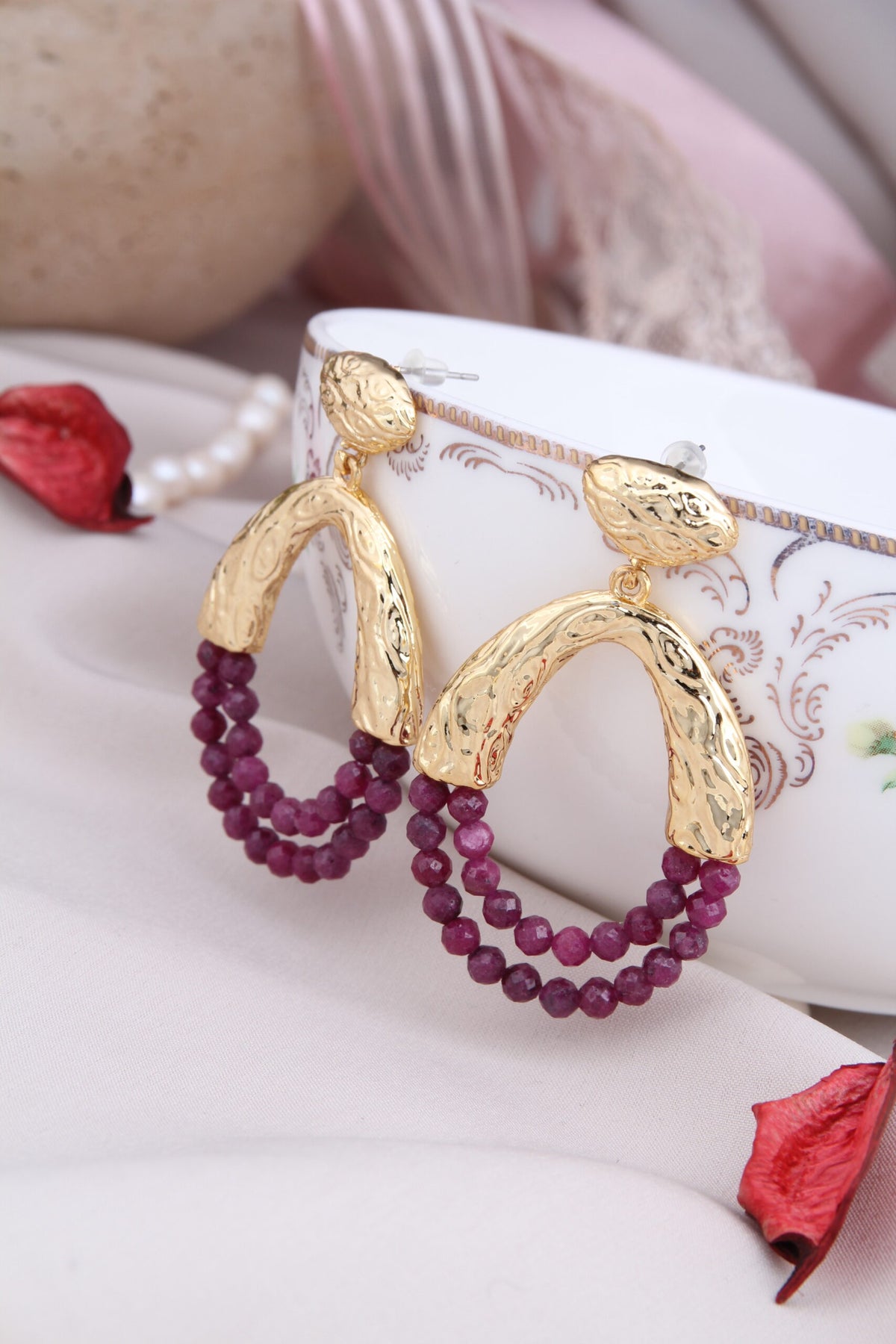 Ruby Boucles d'oreilles