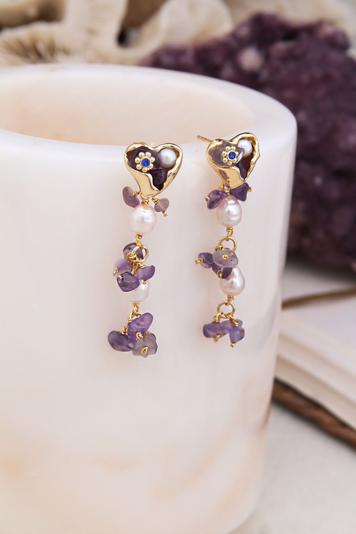 Pearl & Amethystbracelet