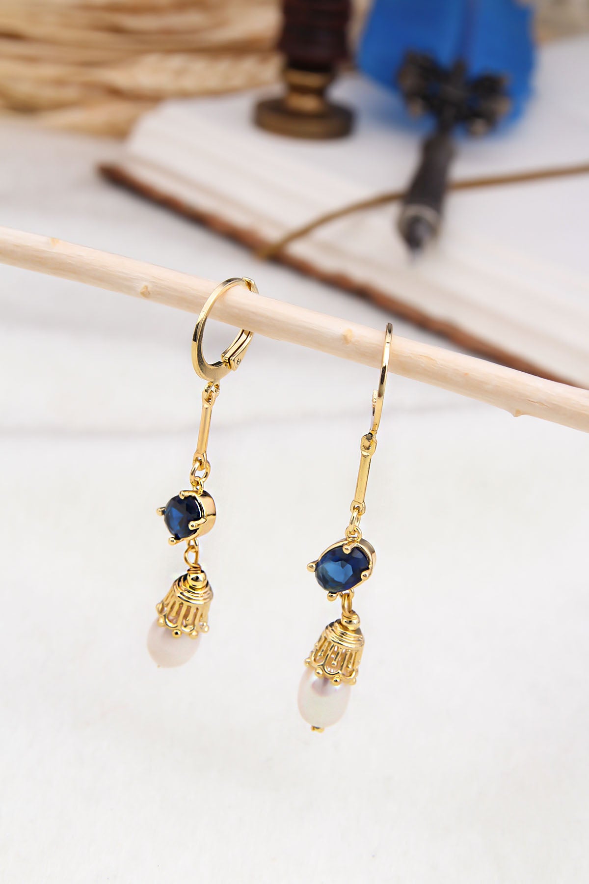 Pearl & Zircon Earring
