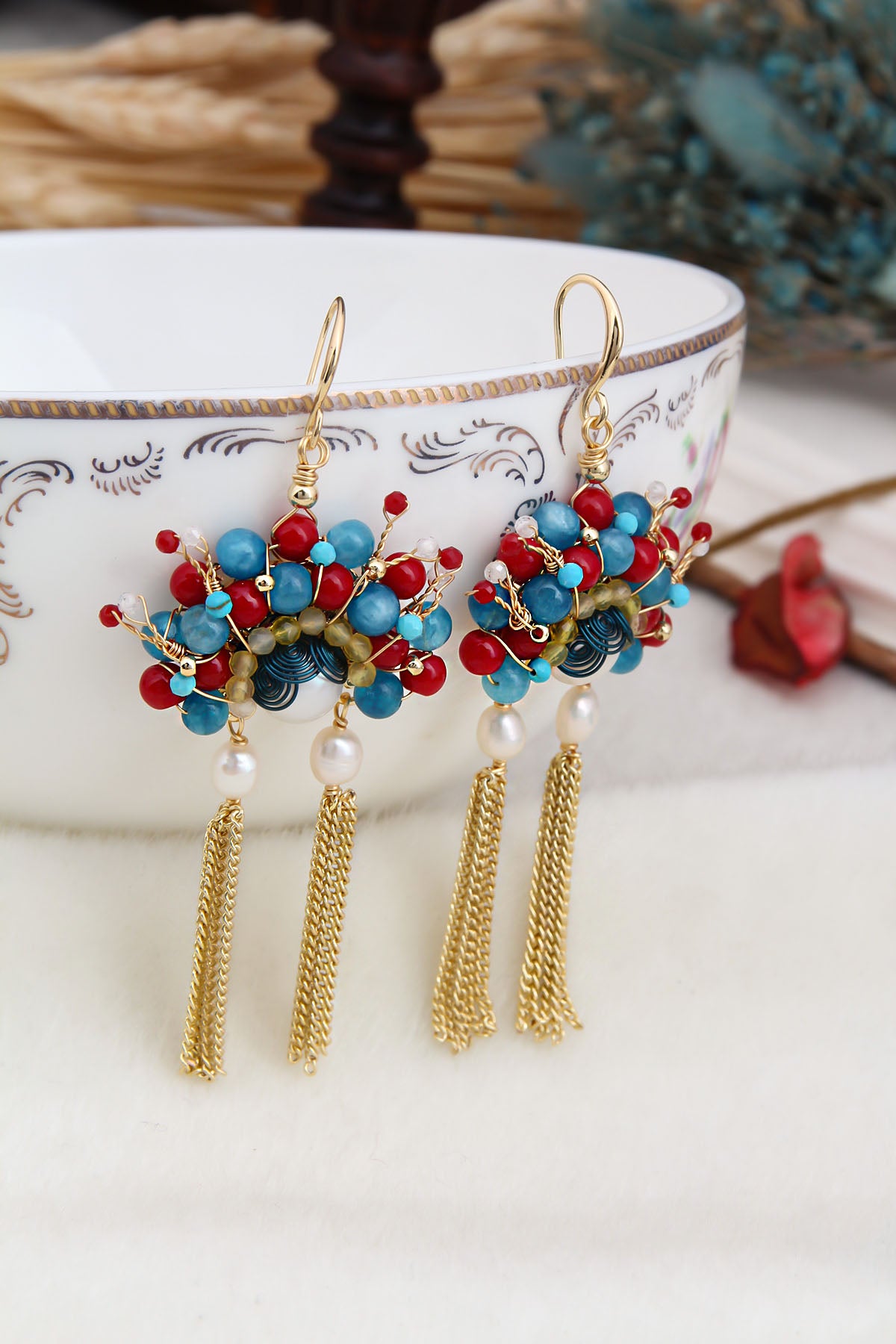 Pearl & Crystal Earring